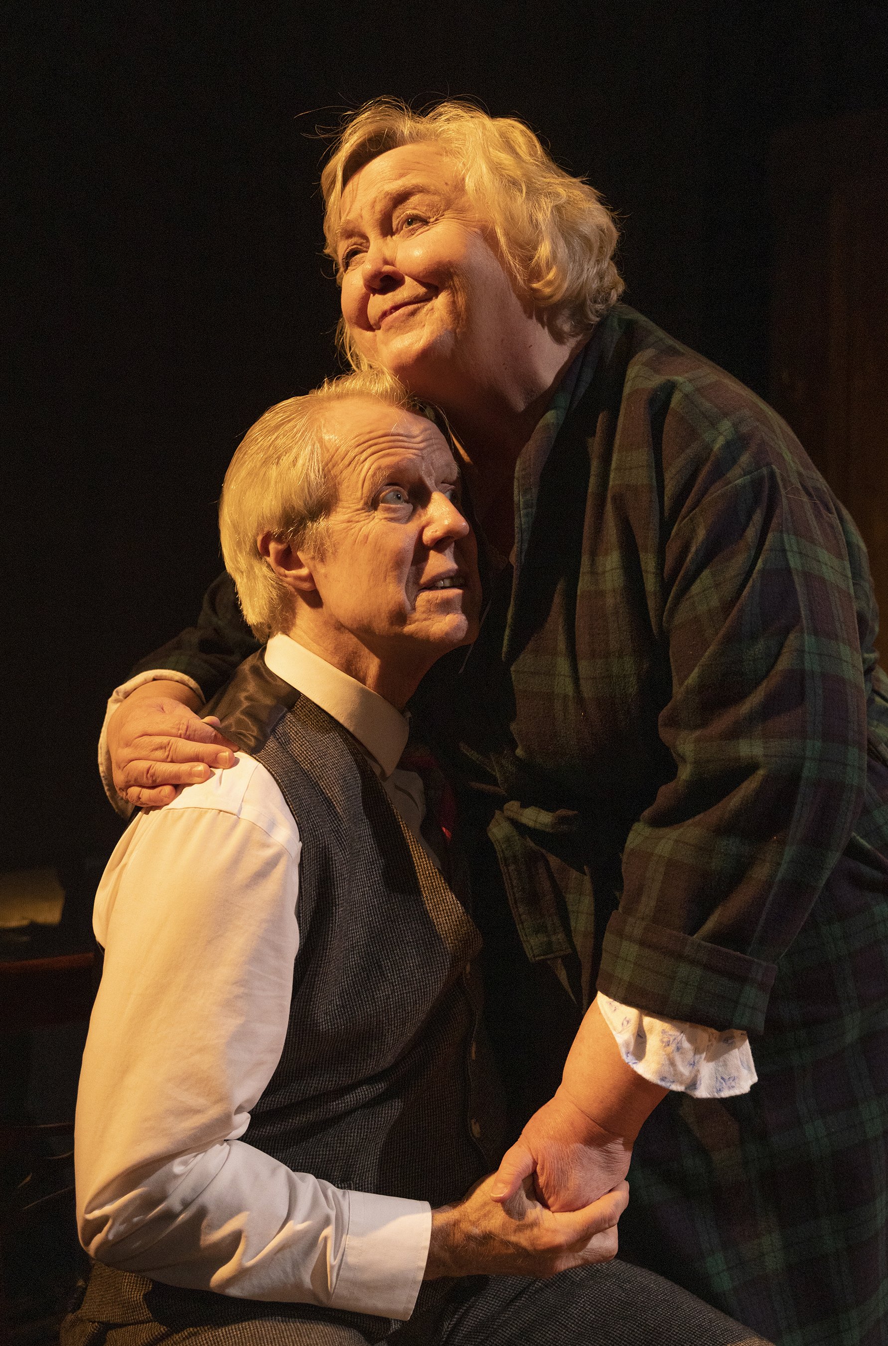 Joseph McGrath as Willy Loman and Cynthia Meier as Linda. Photo by Tim Fuller.