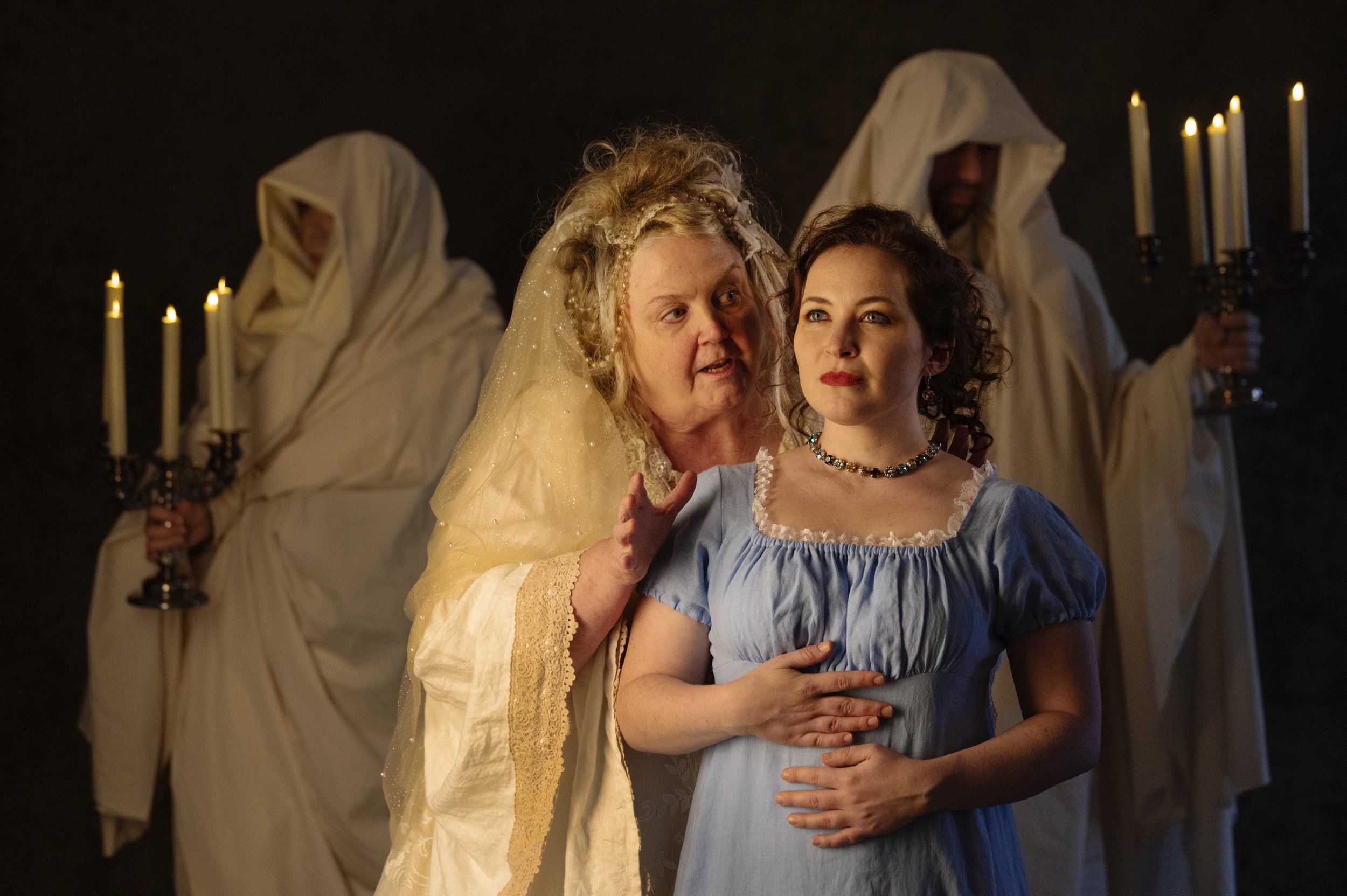 Cynthia Meier as Miss Havisham and Bryn Booth as Estella. Photo by Tim Fuller.