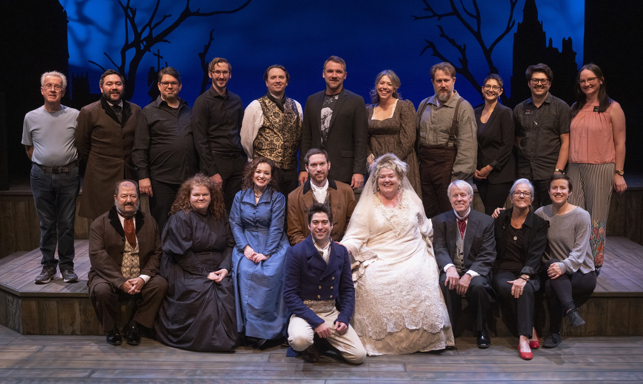 The cast and crew of “Great Expectations.” Photo by Tim Fuller.