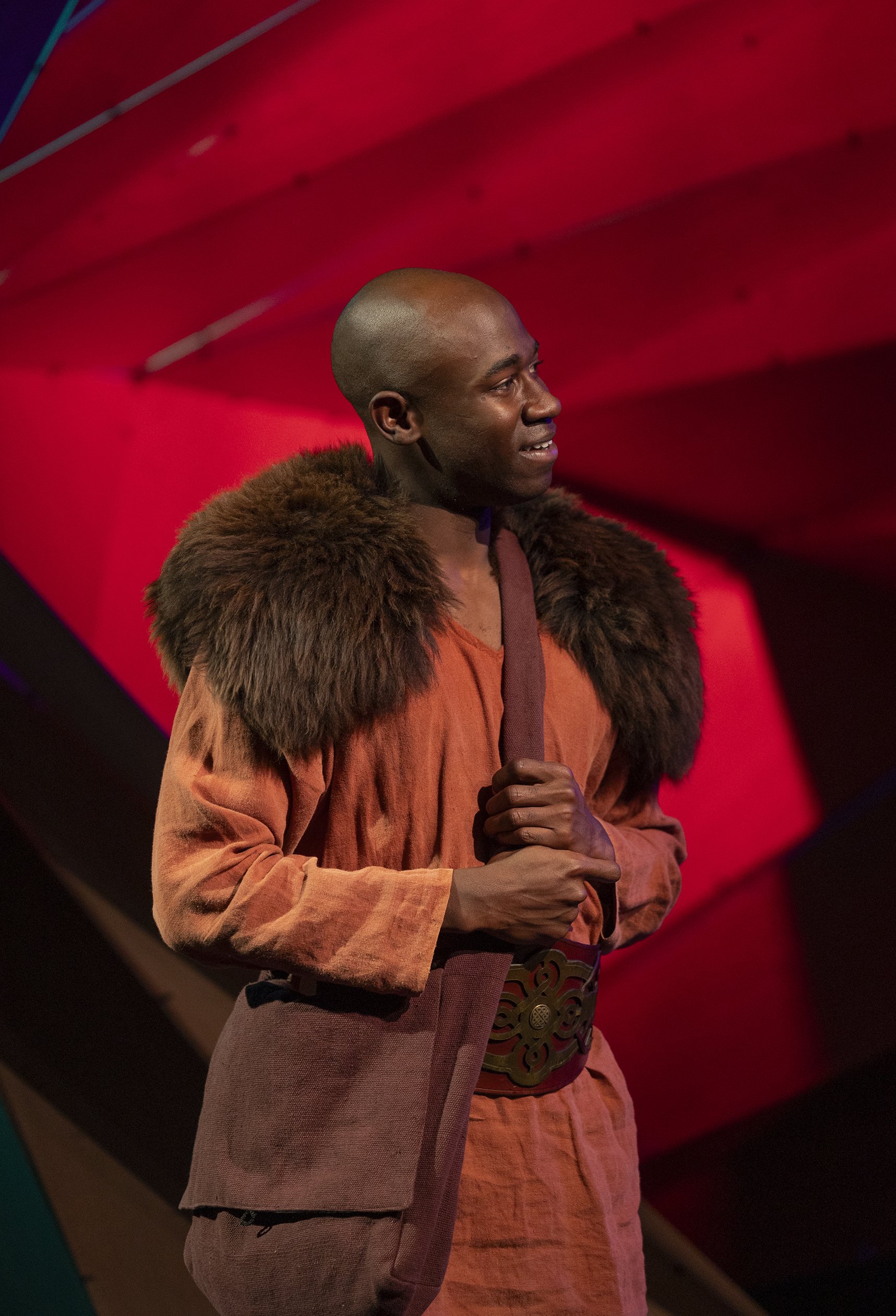 Kevin Aoussou as Genly Ai. Photo by Tim Fuller.