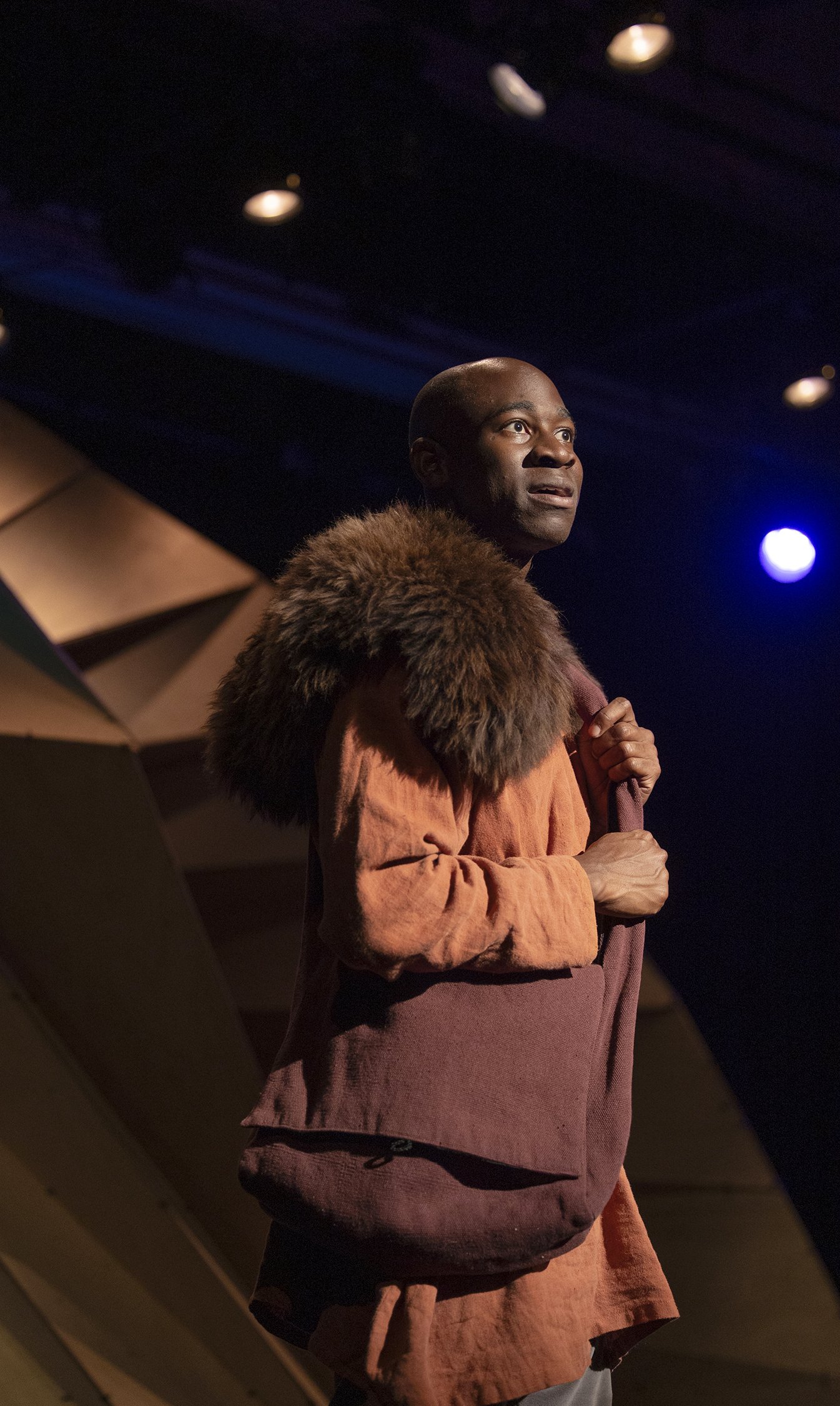 Kevin Aoussou as Genly Ai. Photo courtesy of Tim Fuller.