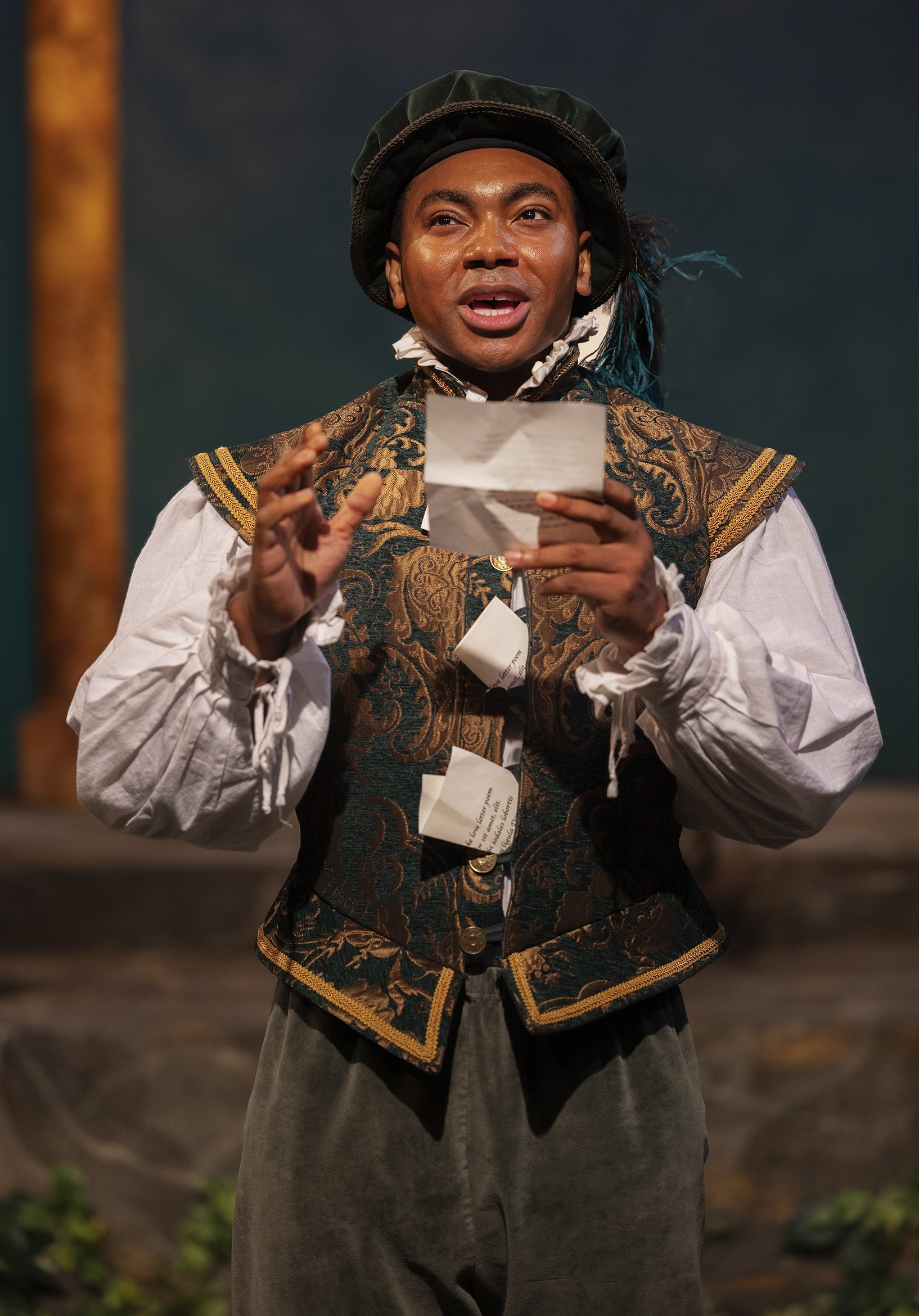 Jeffrey Baden as Longaville. Photo by Tim Fuller.