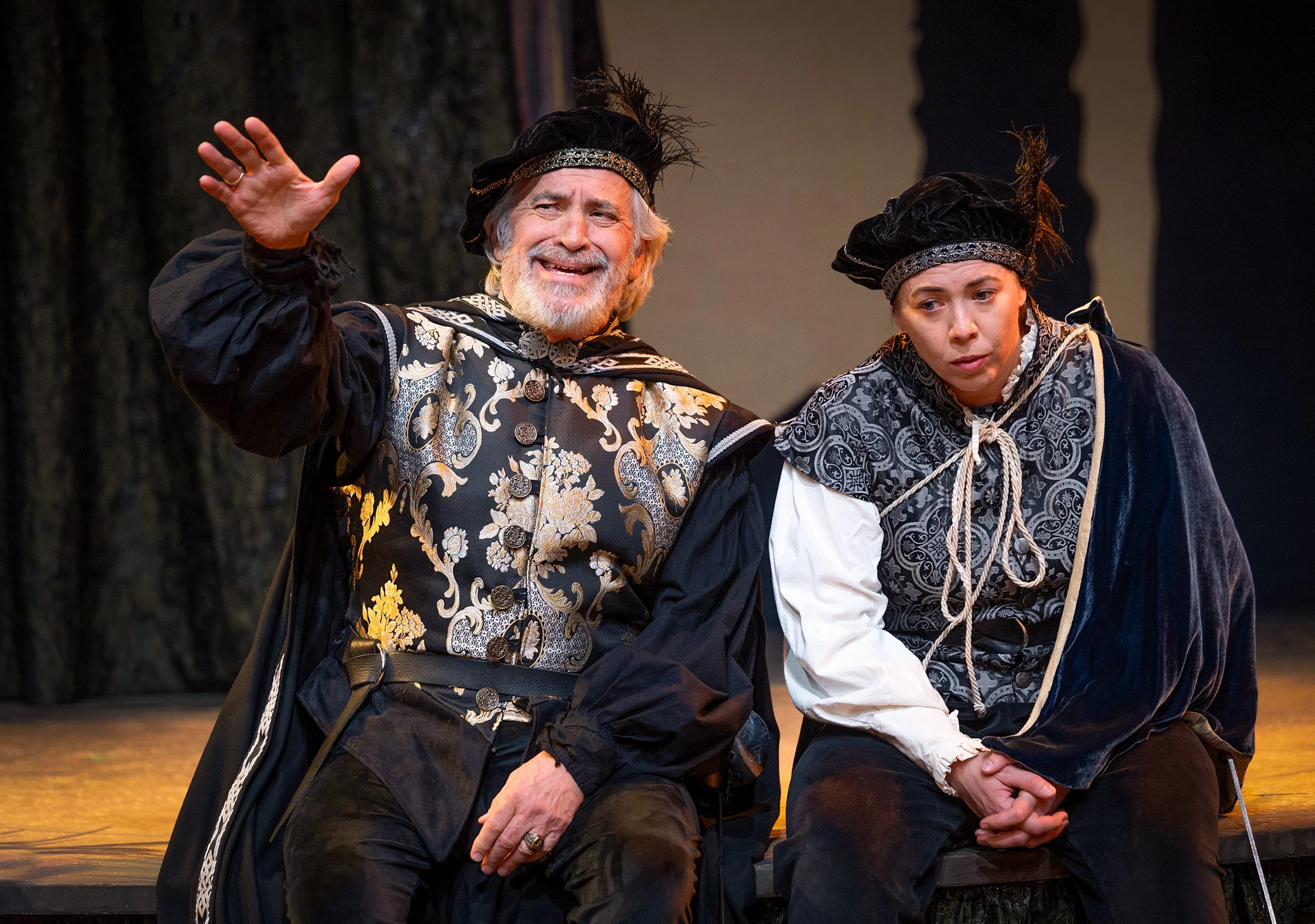 Arnie Krauss as Antonio and Chelsea Bowdren as Sebastian. Photo by Tim Fuller ©2026