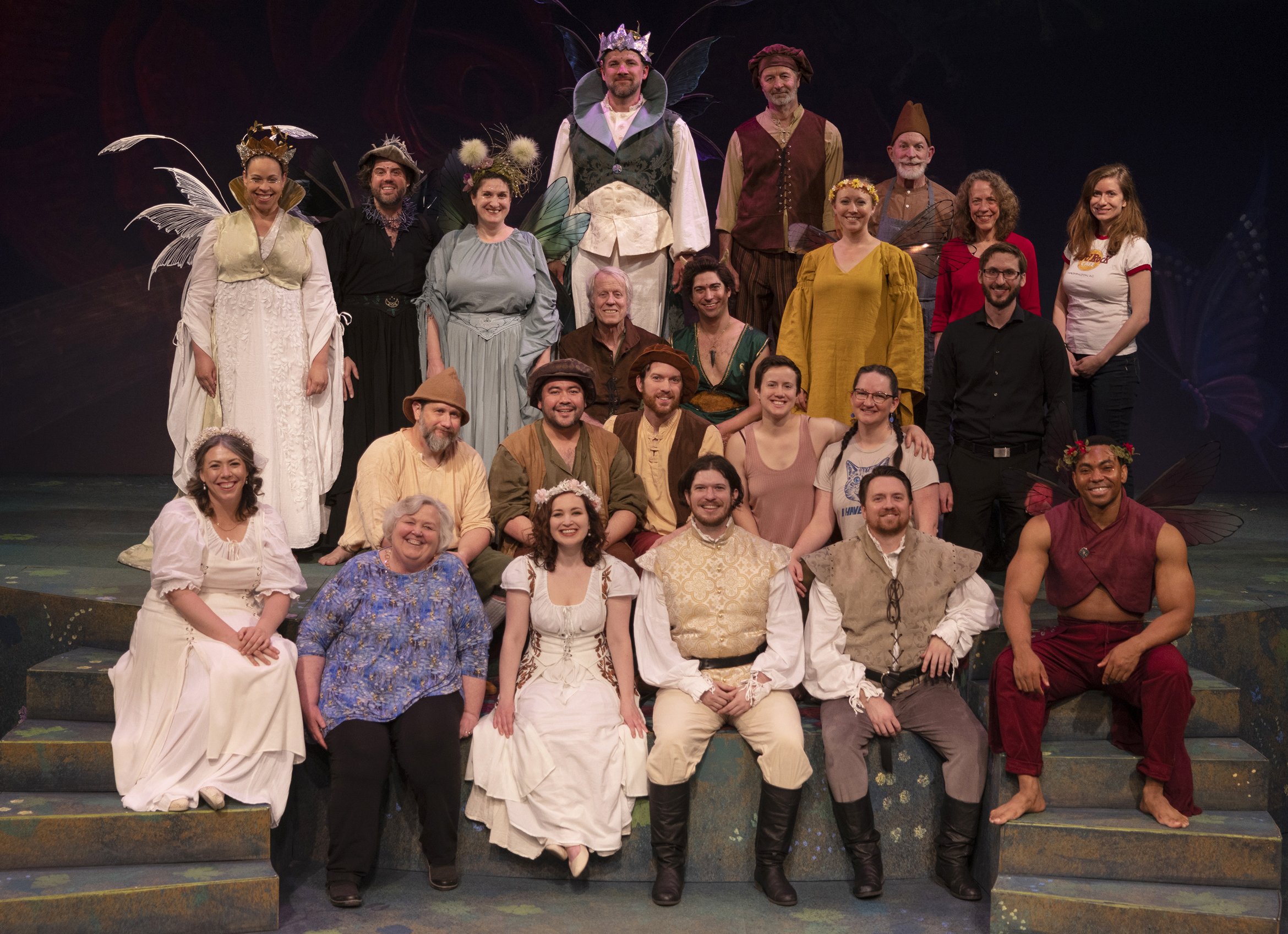 Directors, musicians, cast and crew of "A Midsummer Night’s Dream." Photo by Tim Fuller.
