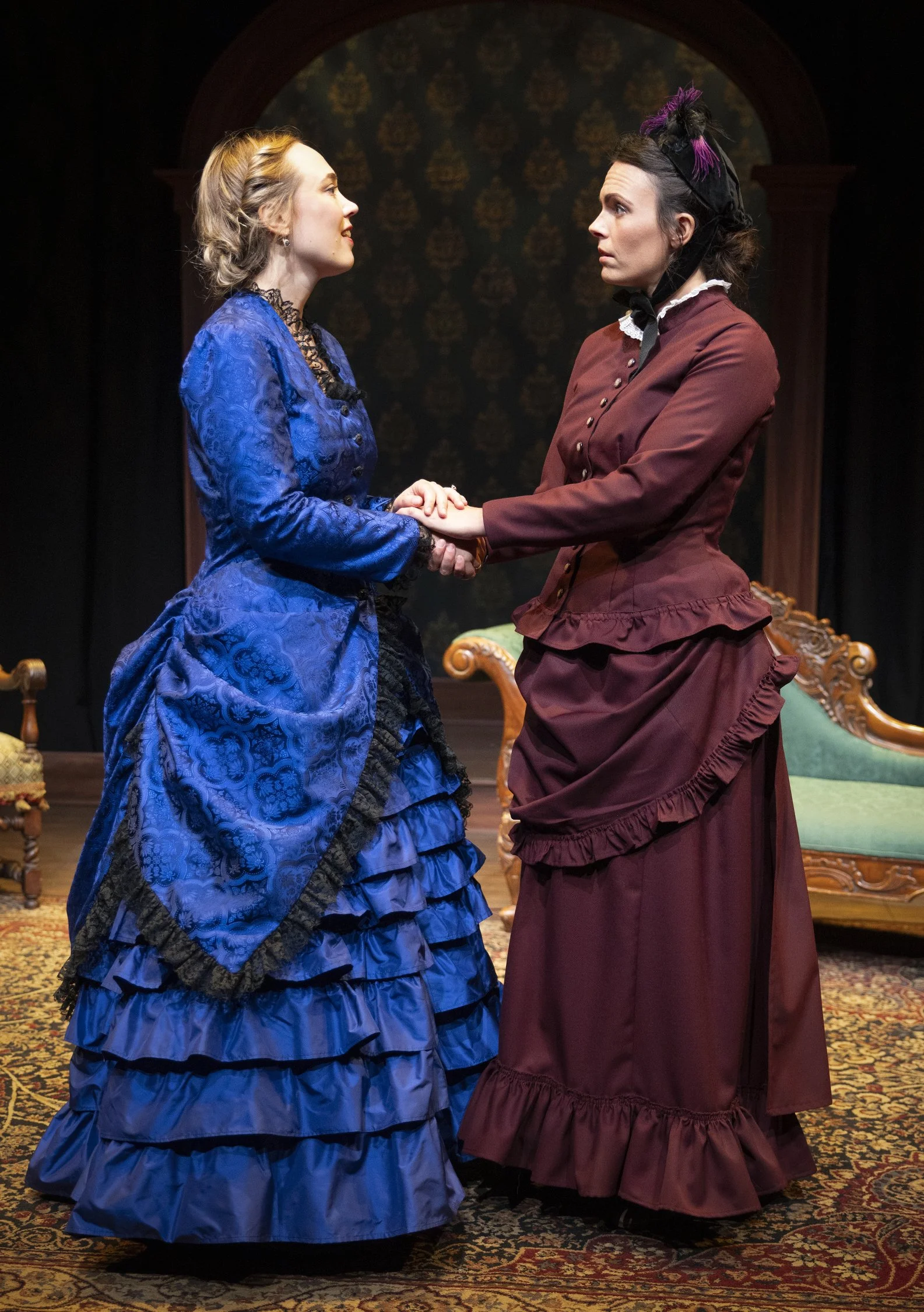 Sophie Gibson-Rush as Nora and Chelsey Jean Smith as Kristine.
