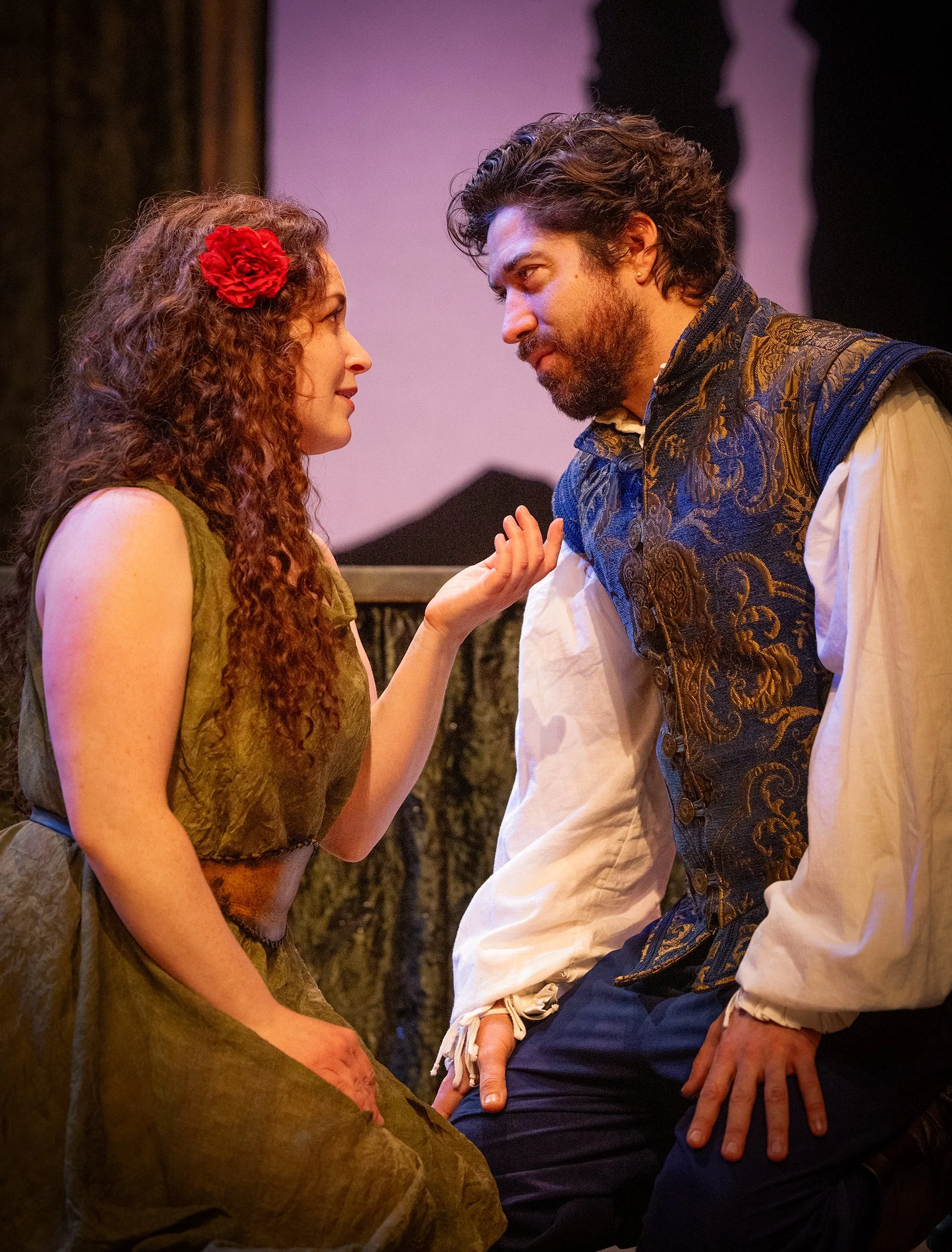 Bryn Booth as Miranda with Hunter Hnat as Ferdinand. Photo by Tim Fuller ©2026