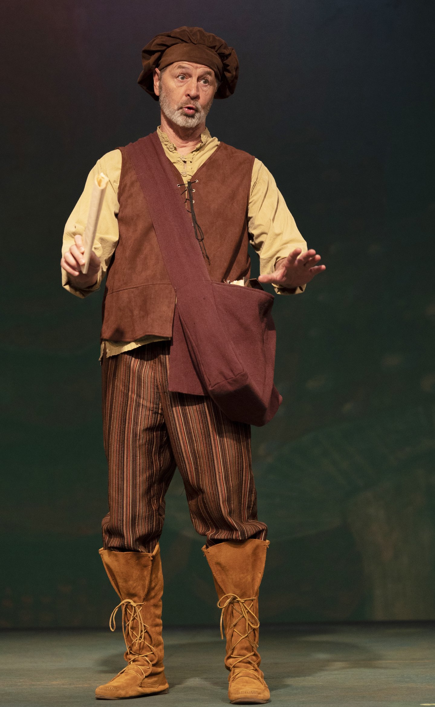 David Greenwood as Peter Quince. Photo by Tim Fuller.