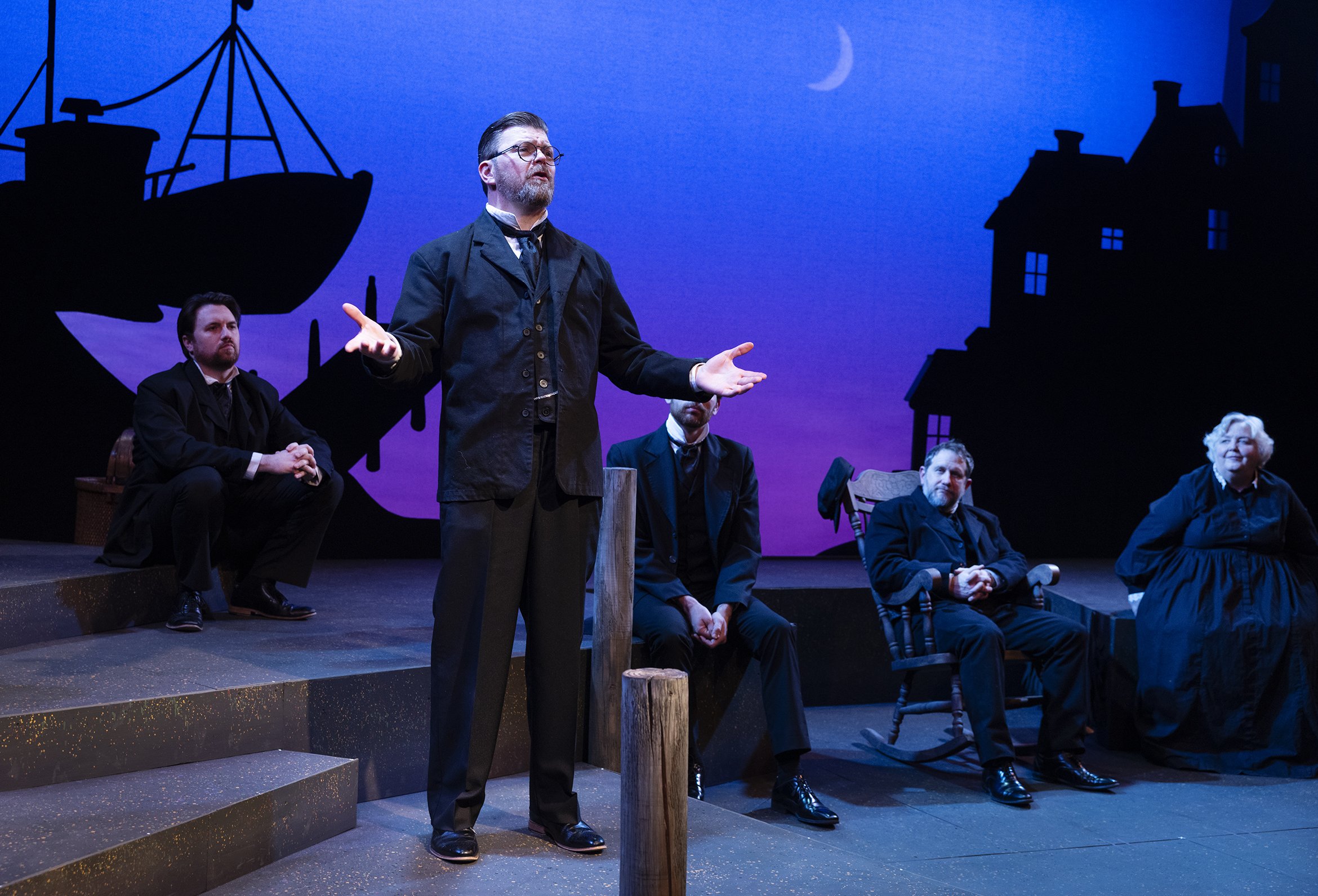 Ryan Parker Knox as Reverend Eli Jenkins. Photo by Tim Fuller.