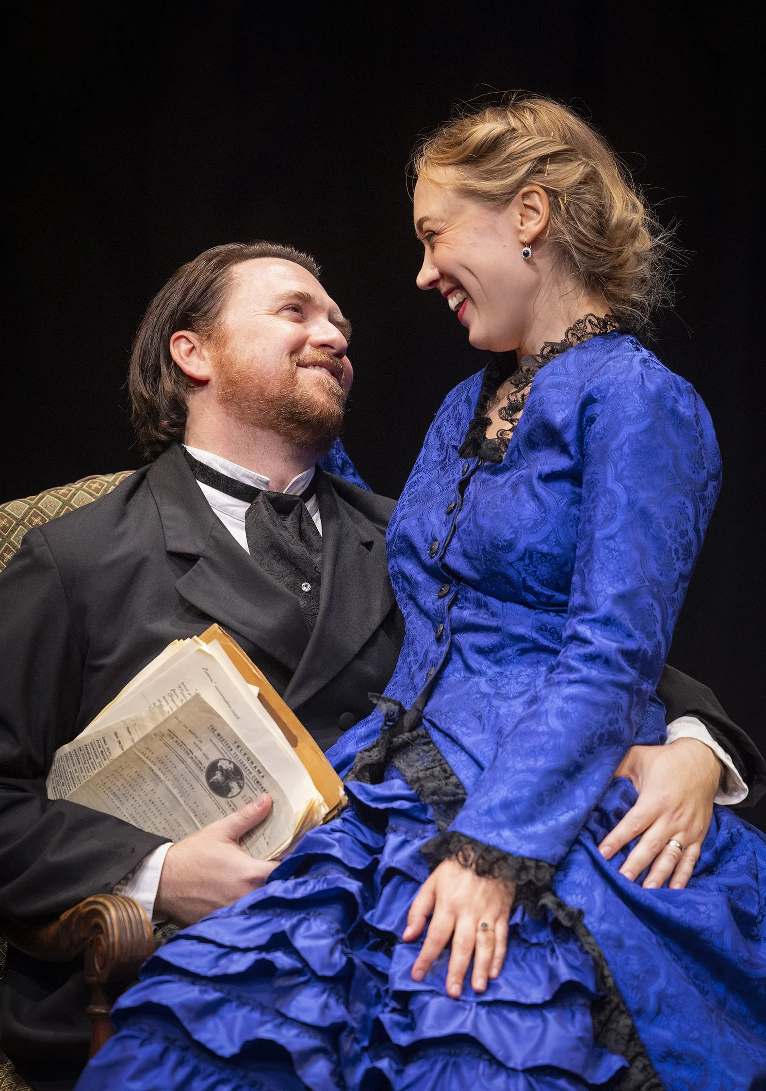 Aaron Shand as Torvald and Sophie Gibson-Rush as Nora. Photo by Tim Fuller ©2026