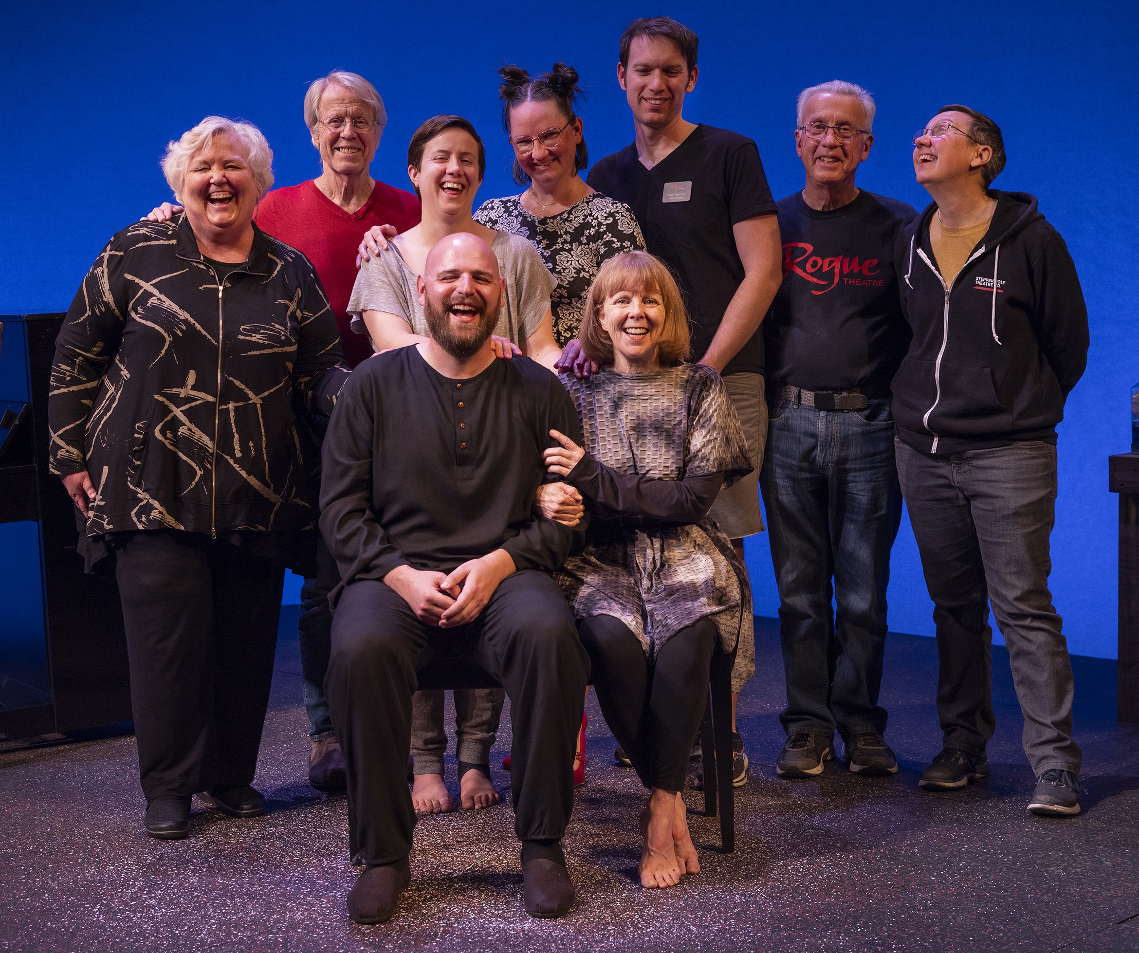 The cast, staff, and creatives of 'An Iliad.' Photo by Tim Fuller.