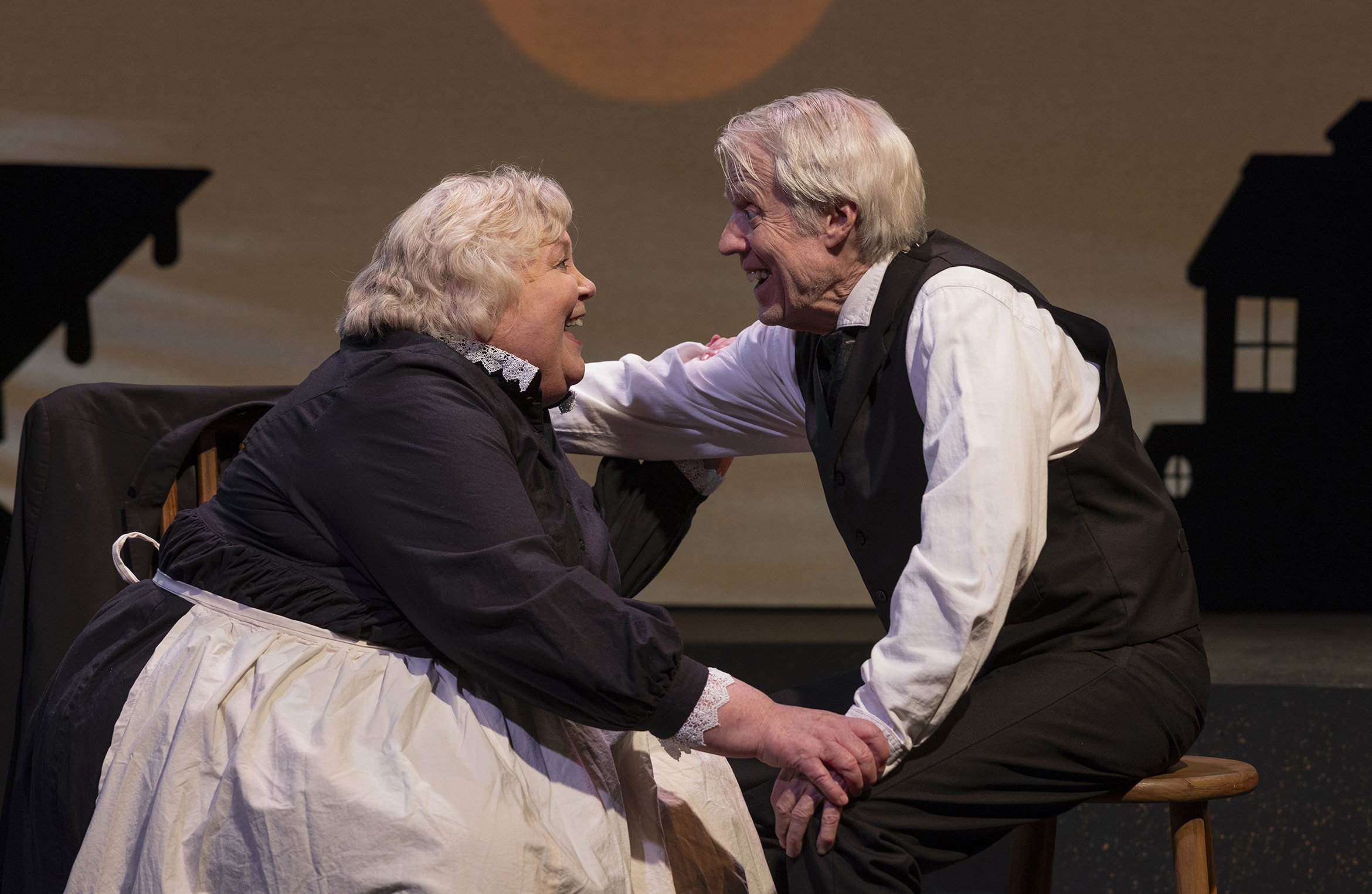 Cynthia Meier and Joseph McGrath as Mr and Mrs Cherry Owen. Photo by Tim Fuller.
