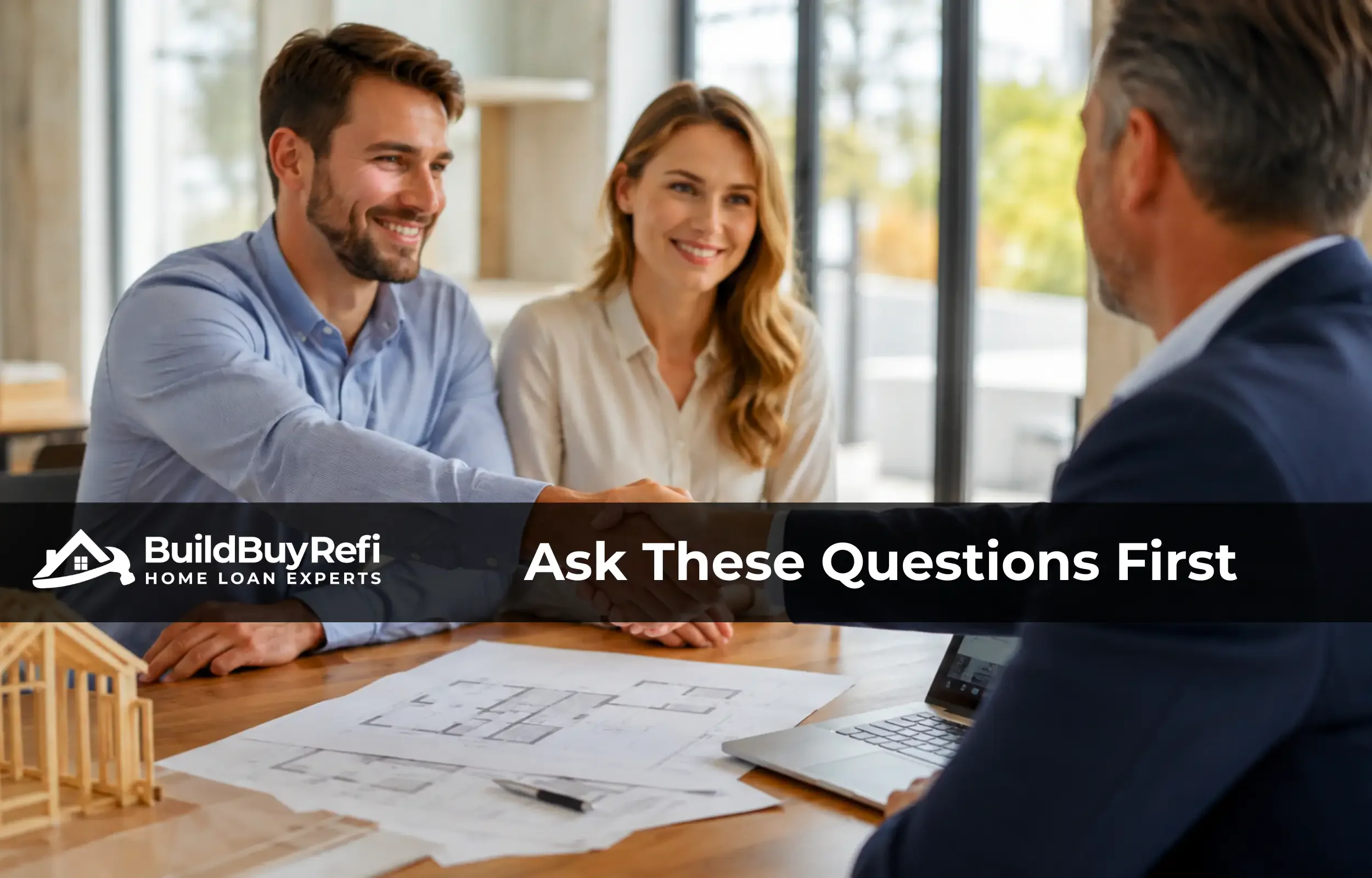 BuildBuyRefi image of a borrower meeting with a direct construction lender before breaking ground.