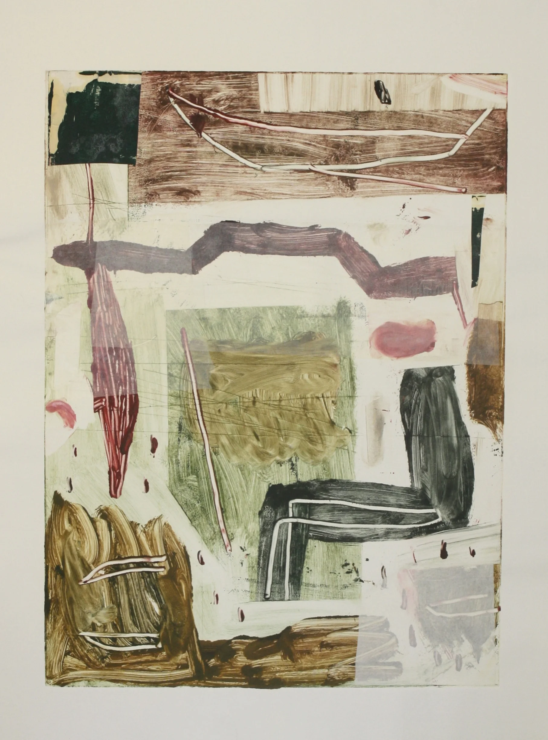 Monoprint: Row Row