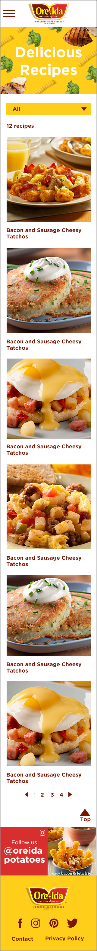 Oreiida Recipes - mobile