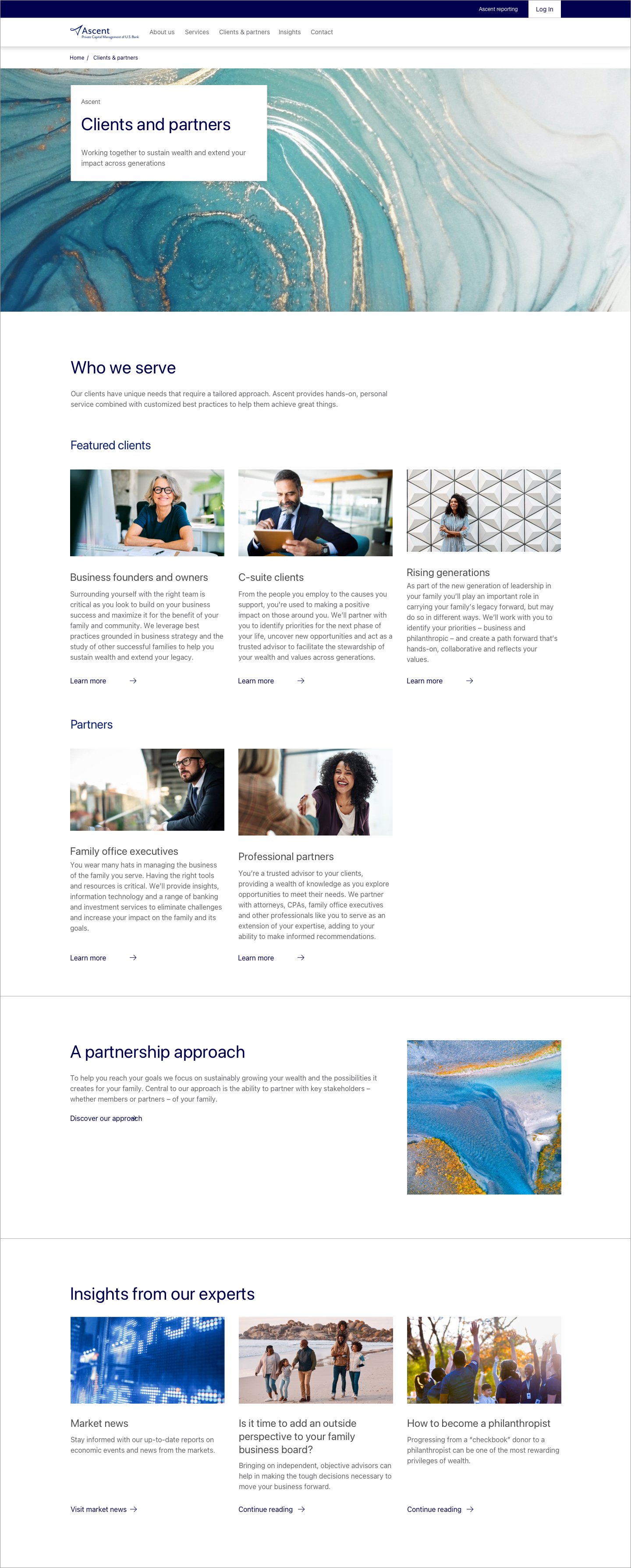 US Bank - Client & partners desktop