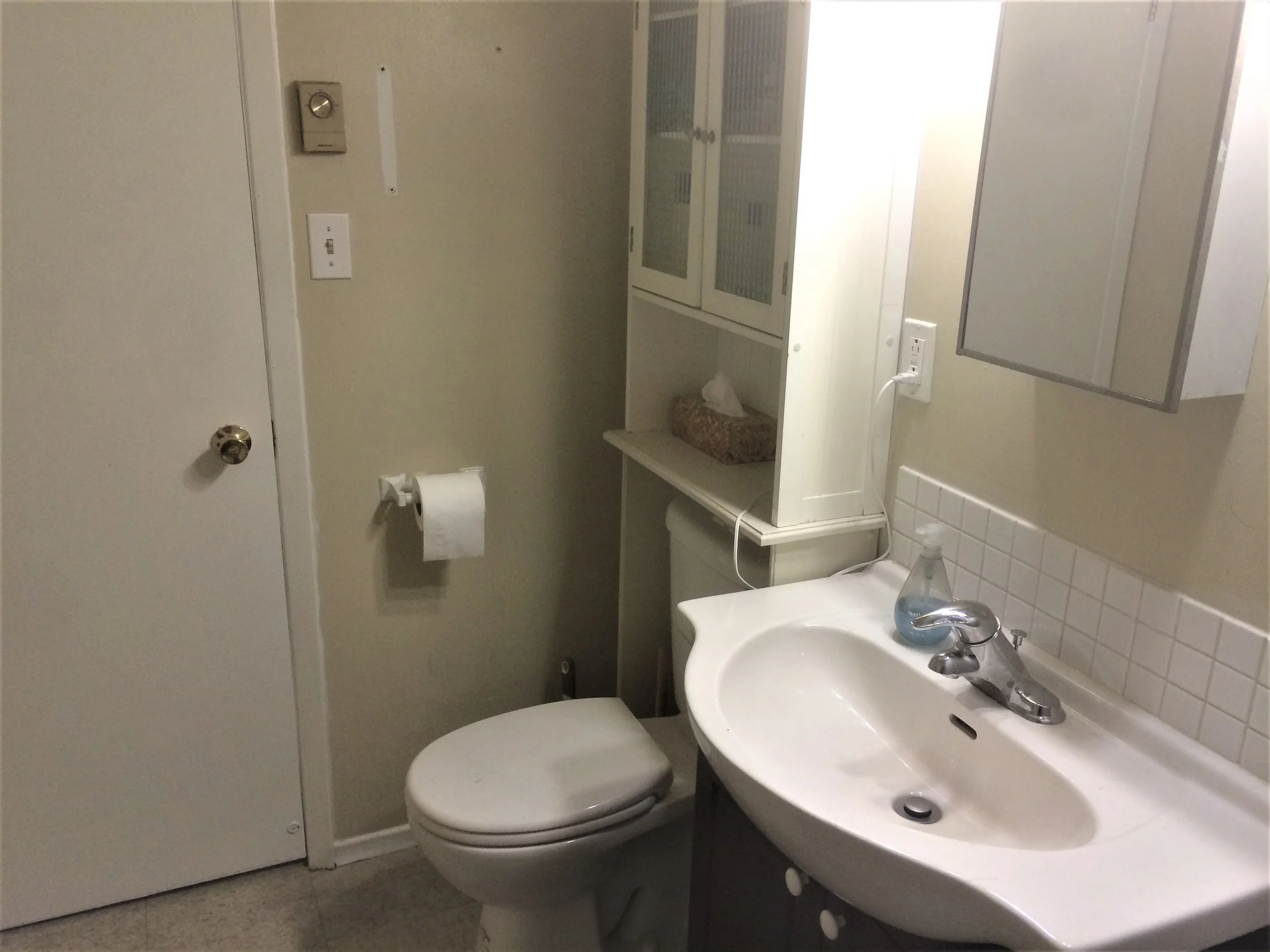  I cleaned my washroom while writing this