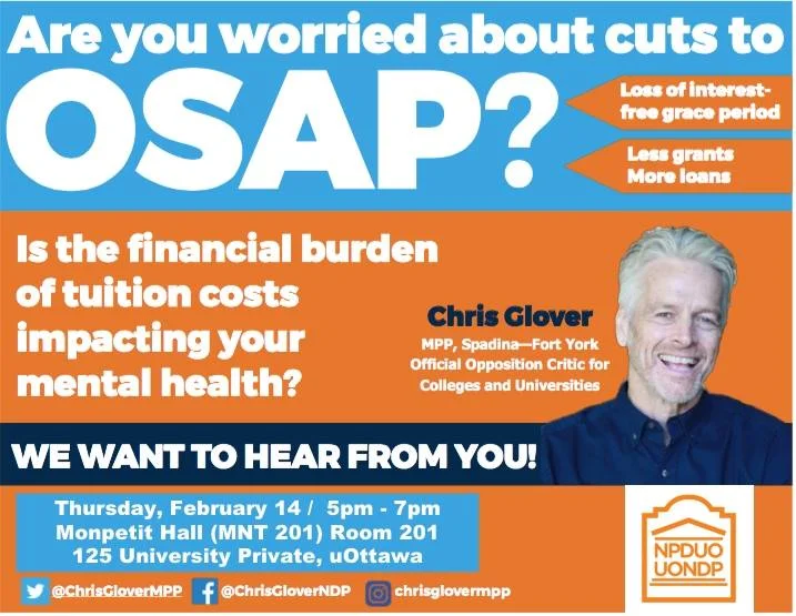 OSAP Town Hall with MPP Chris Glover - CVUO - uottawa events.jpg