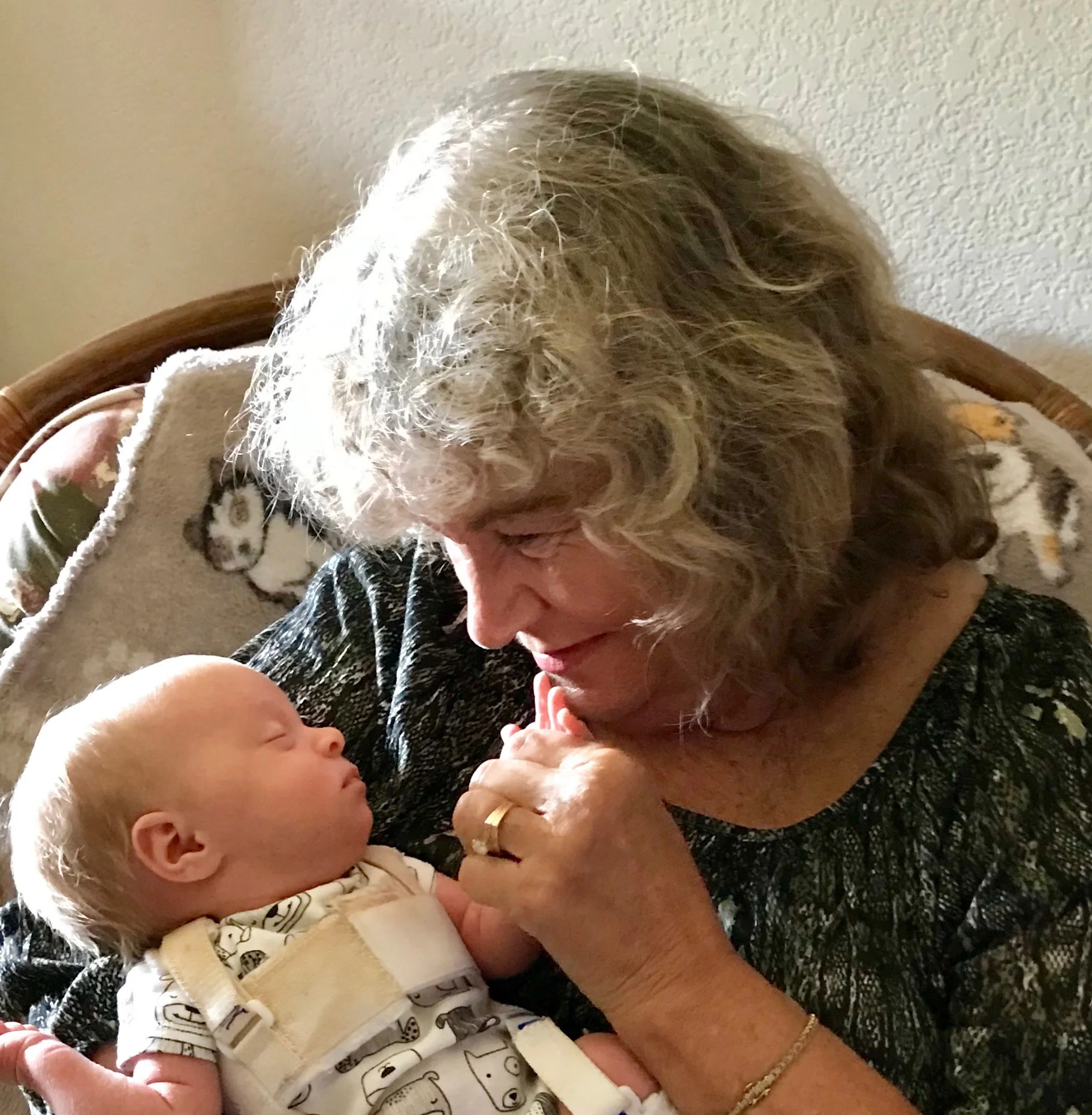 Candy Moser Hagan with her first grandchild -granddaughter.jpg