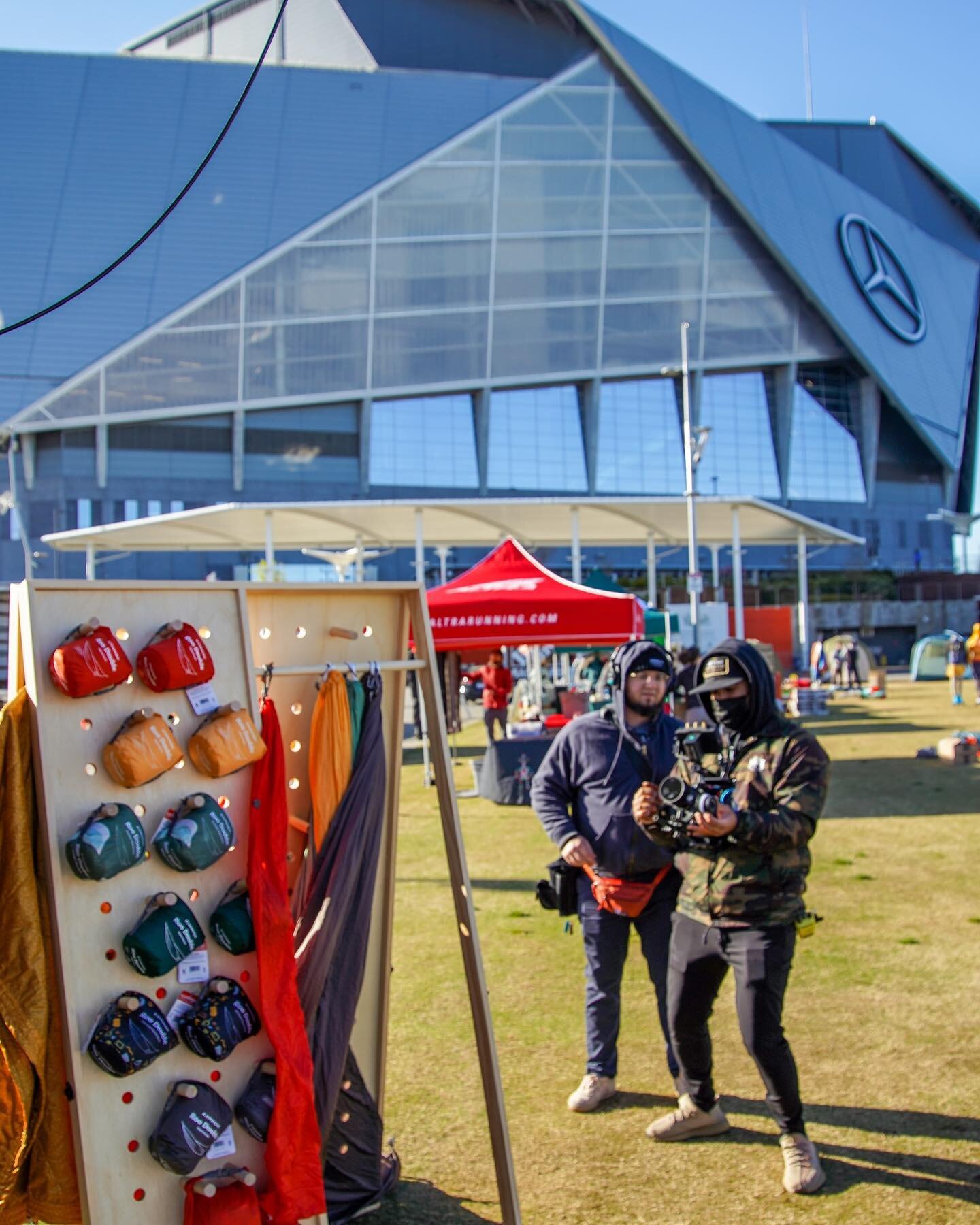 Two days, two nights, and two rock stars under the @mercedesbenzstadium for @rei and their Backyard Campout and #Festival in #Atlanta. 🏕