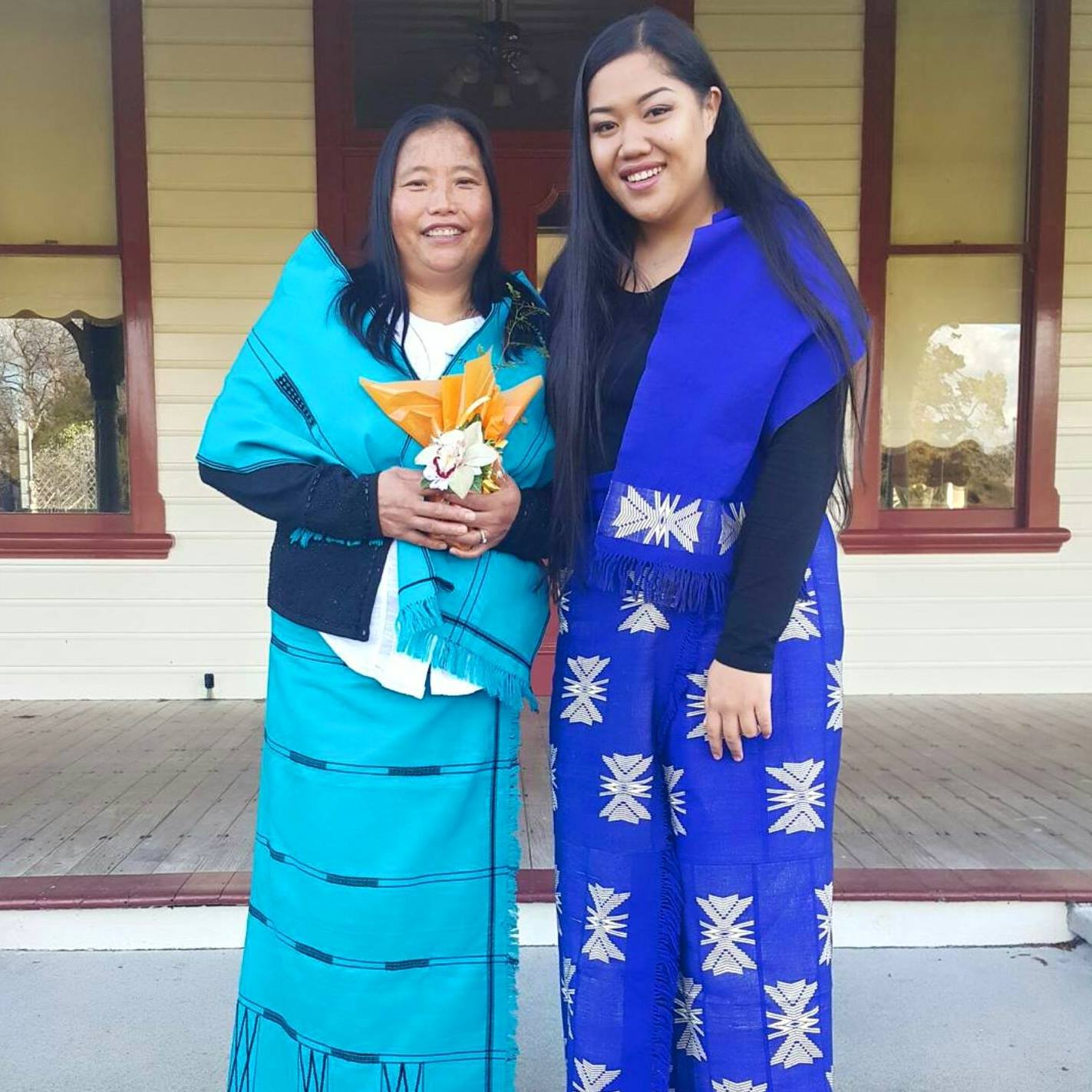 Hannah with her mum