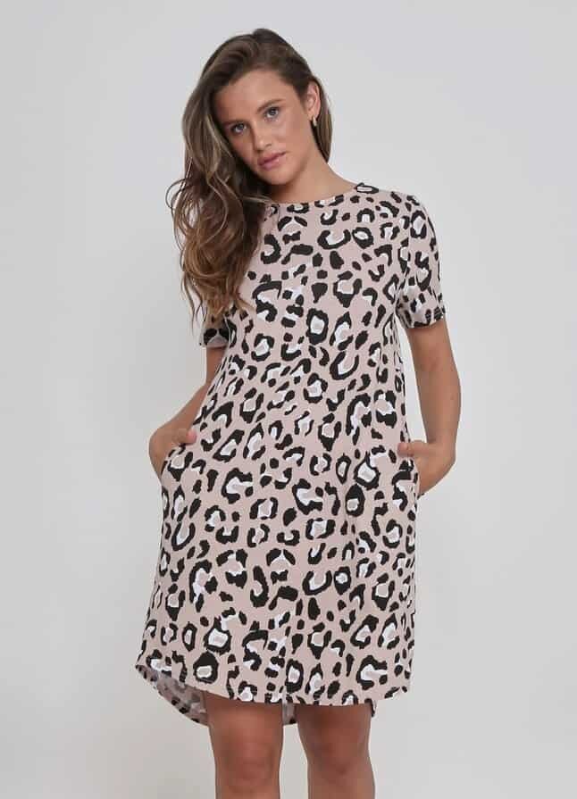 Leopard T-Shirt Dress — The Life and Style Traders