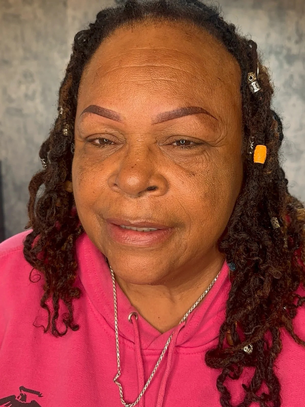 Ombr&eacute; Powder Brows on mature skin 

#AtlantaEyebrows