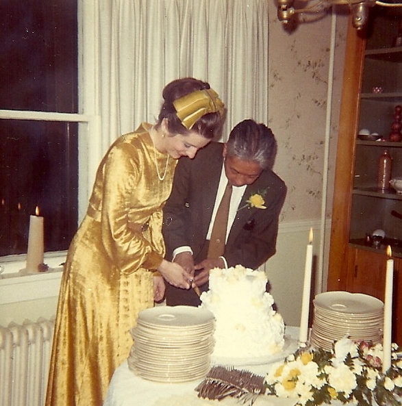 Mom and Dad on their wedding day, March 6, 1971.