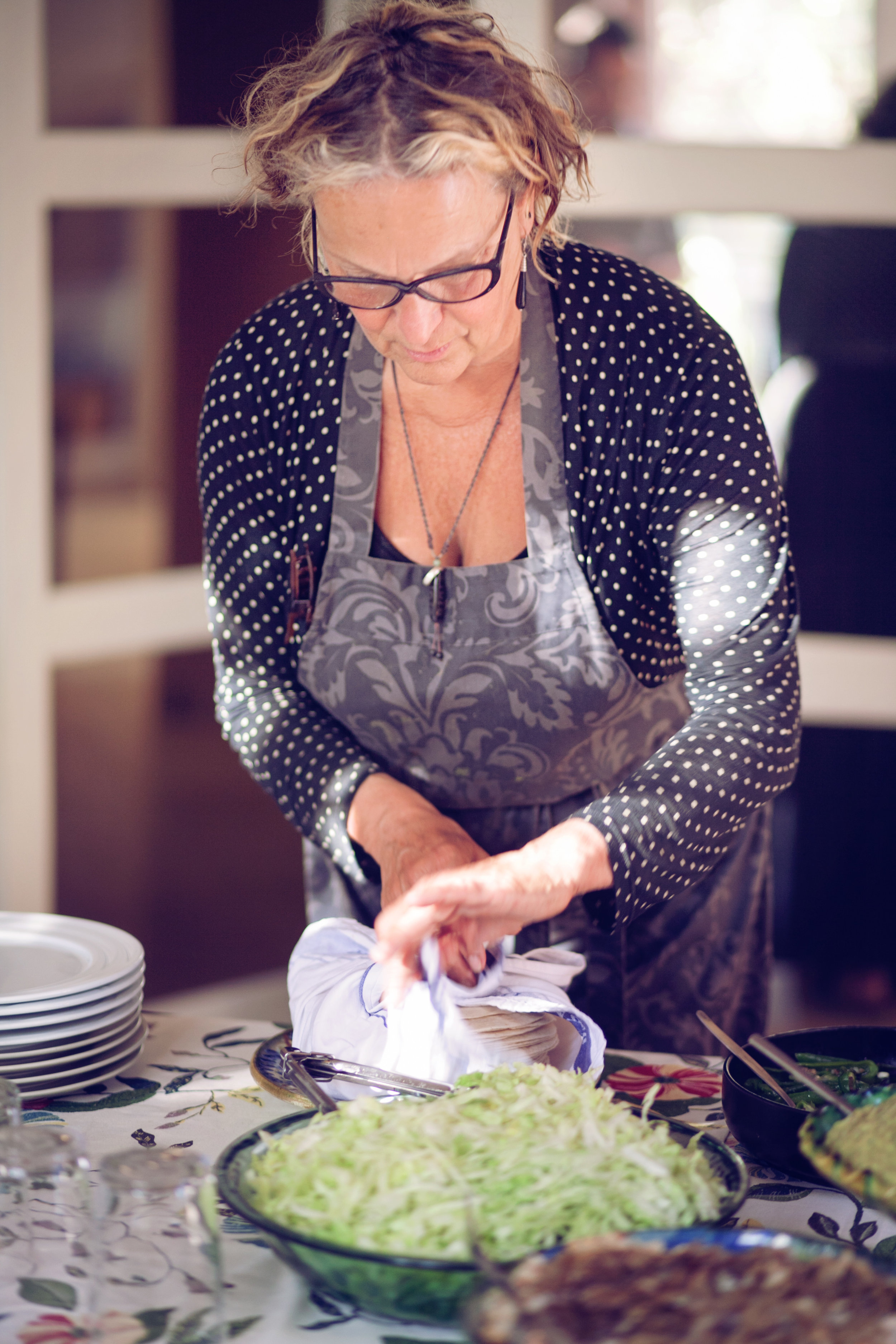 Our soulful cook, Astrid. Nourishment can mean many things, and it seems I was engaged in most of them here.
