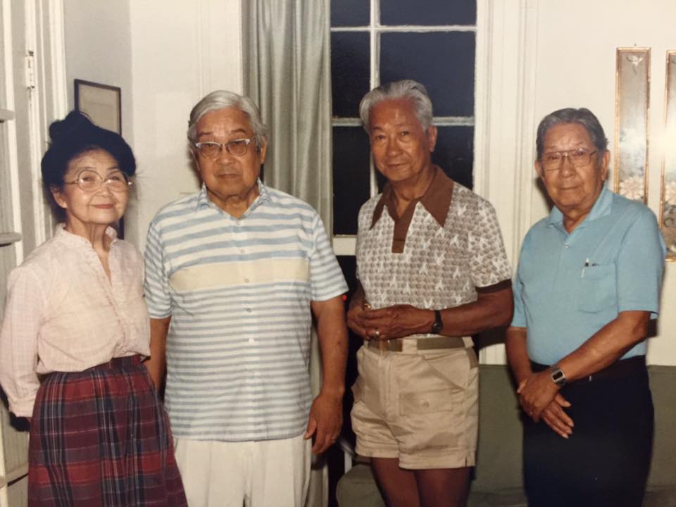 GG, Archie, Dad, and Sandor, ca. 1983: the heart and soul of the "Chan Clan" in Savannah. It is said they all shared a unique sense of humor they got from their mother, who was small but mighty.