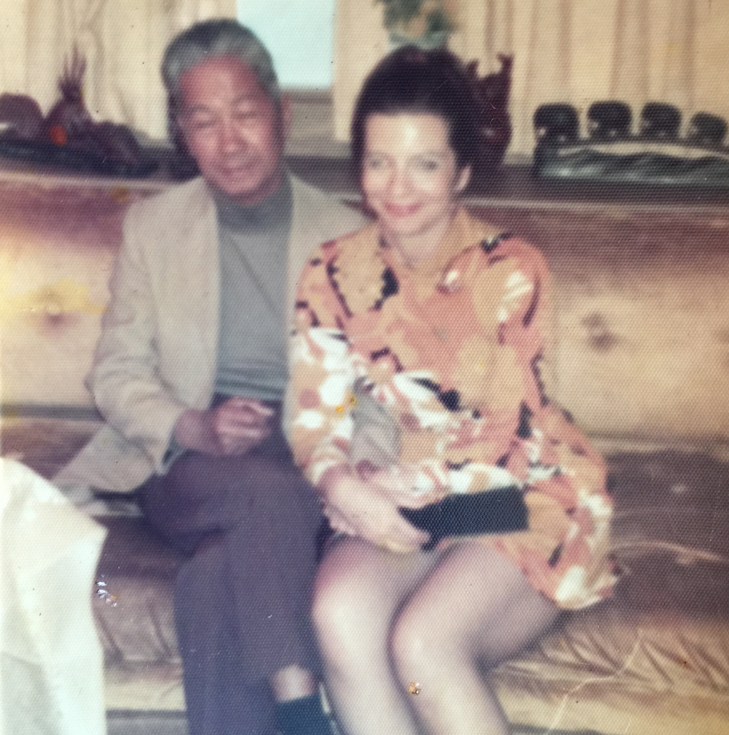 Dad on his first trip home to introduce his new girlfriend, Karen (Mom), to the family, ca. 1968