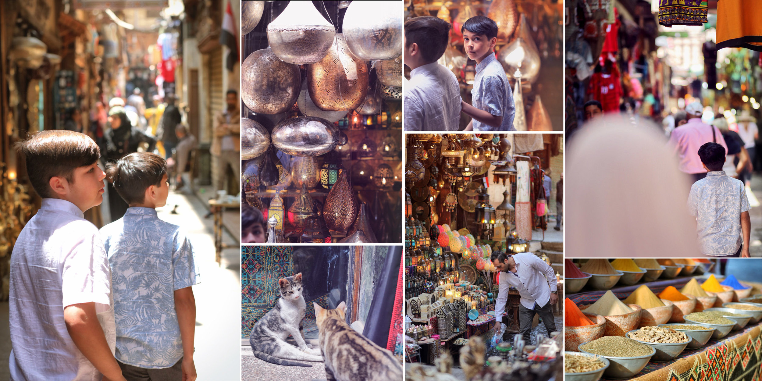 An Egyptian bazaar flows like its own kind of river. We let the currents of people, sound, smells, and textures, carry us.