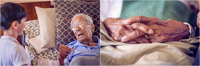 Dad, resting but engaged, just days before his death. He still had lessons and guidance to share, and love to give.