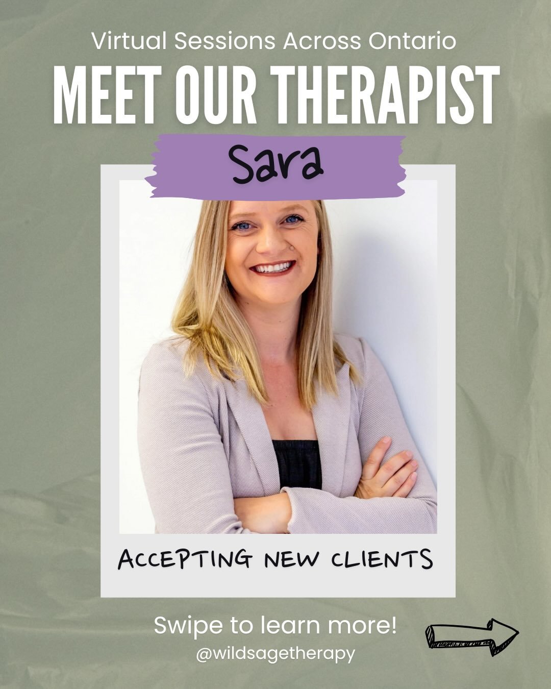 ✨ Meet Sara ✨
Accepting clients online in Richmond Hill and across Ontario! 👩🏼&zwj;💻

She specializes in supporting Millennials and Gen Z&rsquo;s, new parents, post-secondary students, and folks dealing with relationship anxiety, burnout, perfecti