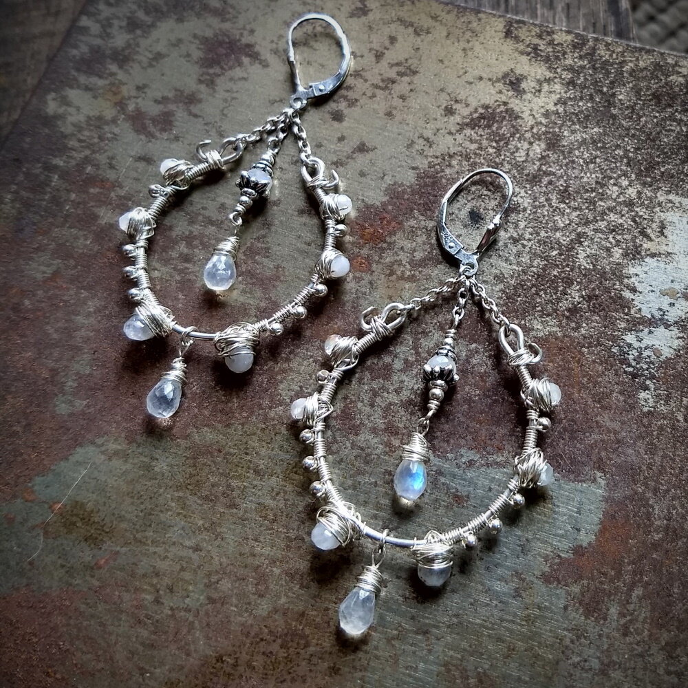 Silver Goddess Earrings