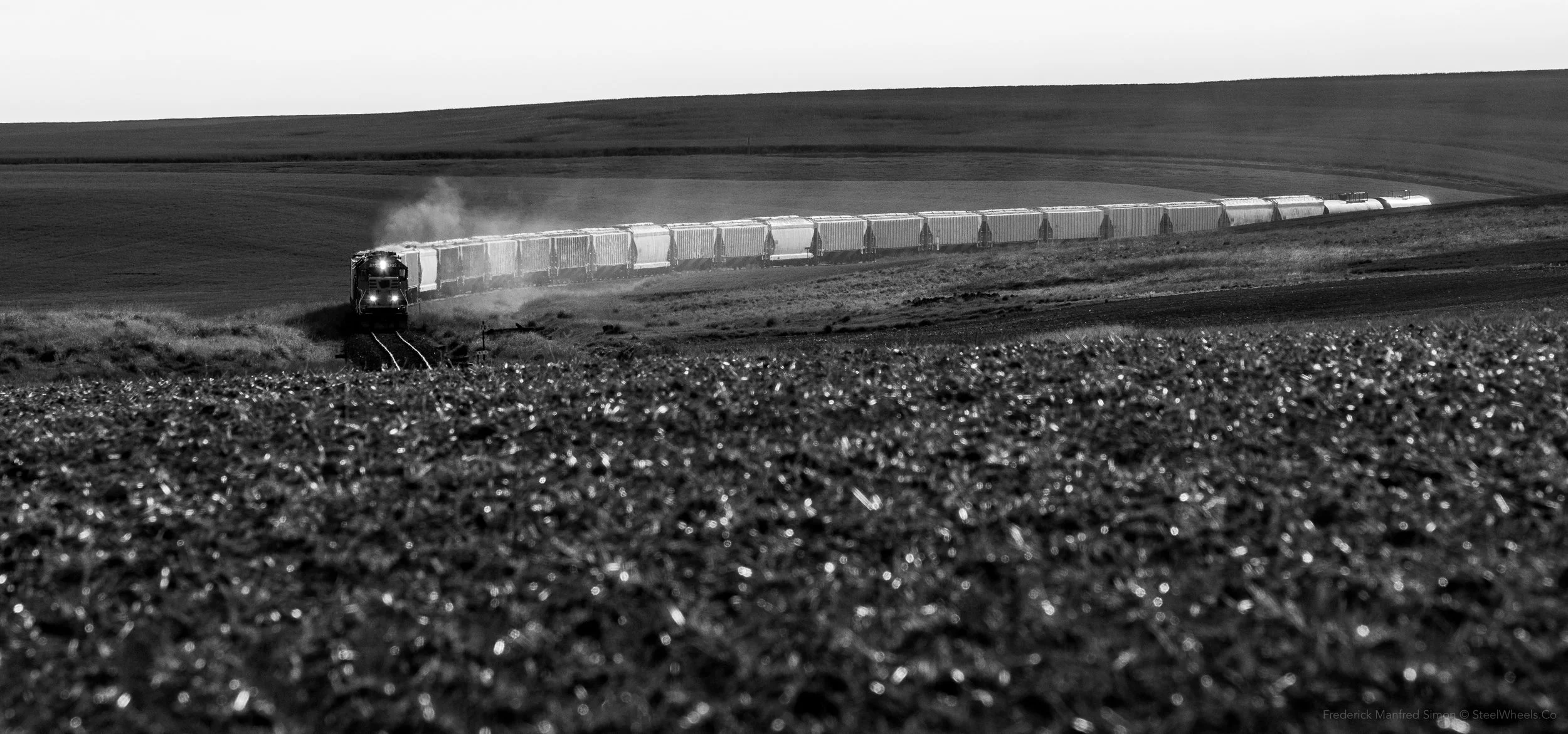 Rounding the bend near Sherman Draw Road
