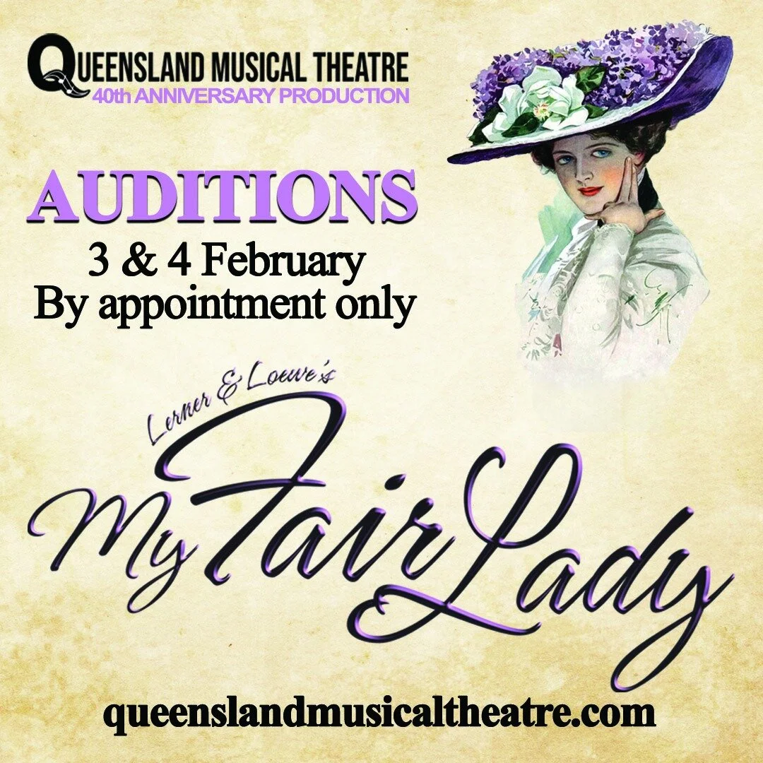 🥁 Drum roll, please!  We are thrilled to announce auditions for our first production of 2024 -  MY FAIR LADY, and we want YOU to be a part of this unforgettable experience.

📅 Audition Dates: 3 &amp; 4 February 2024

🌟 Head over to our website - q