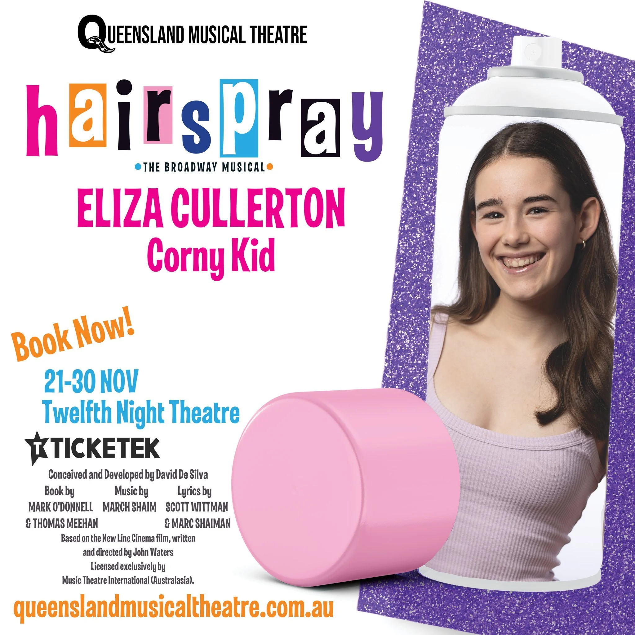 Eliza is excited to be back on stage with QMT as a Corny Collins Kid in Hairspray! Fresh from Seussical the Musical and Mamma Mia! (QACI), she&rsquo;s no stranger to big songs and bigger dance moves. After Mary Poppins and The Little Mermaid, she&rsq