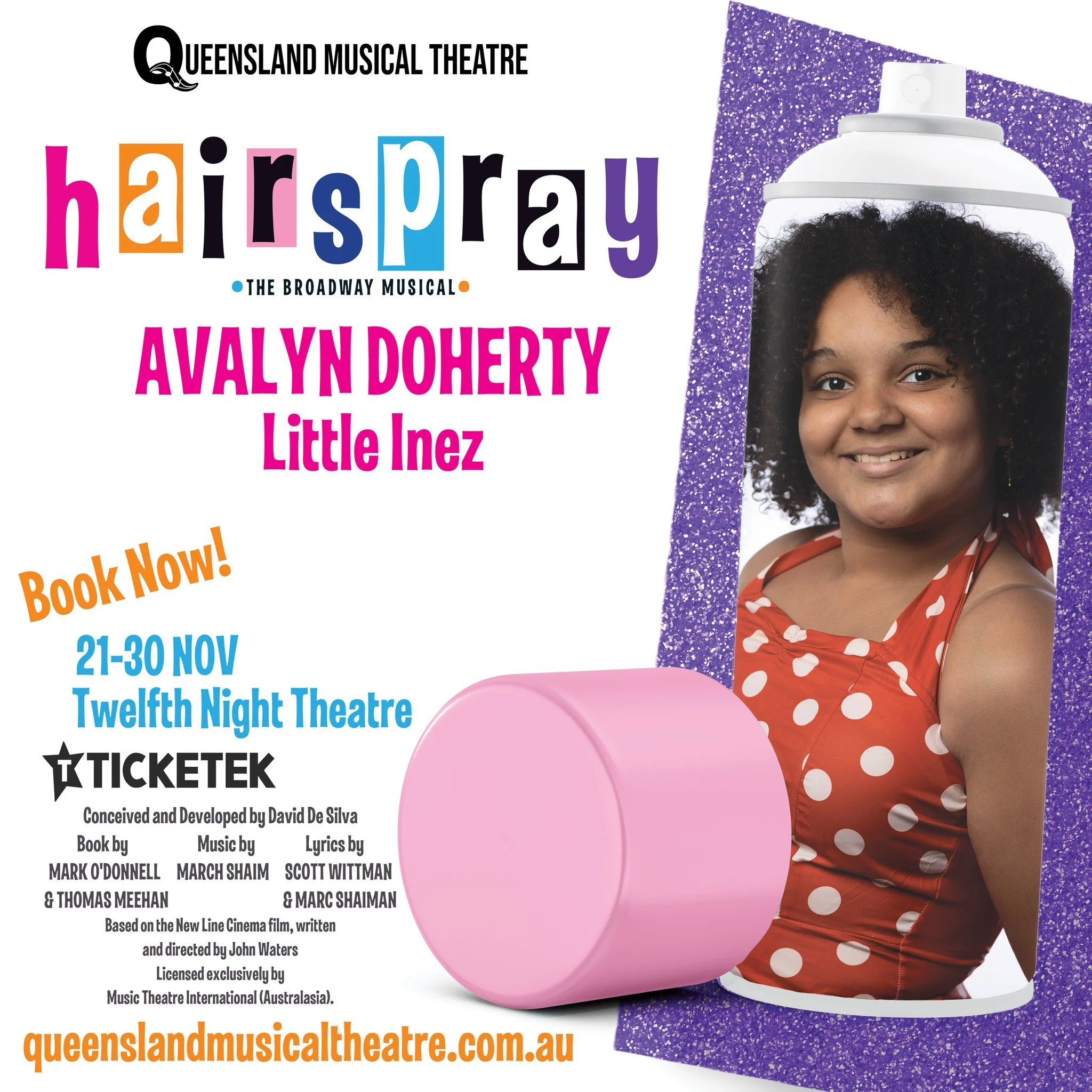 Avalyn is a passionate singer, actor and dancer who loves performing. She was part of the professional production of Tina Turner The Musical at QPAC and is thrilled to now perform in Hairspray. Avalyn dreams of becoming an actress and singer while sh