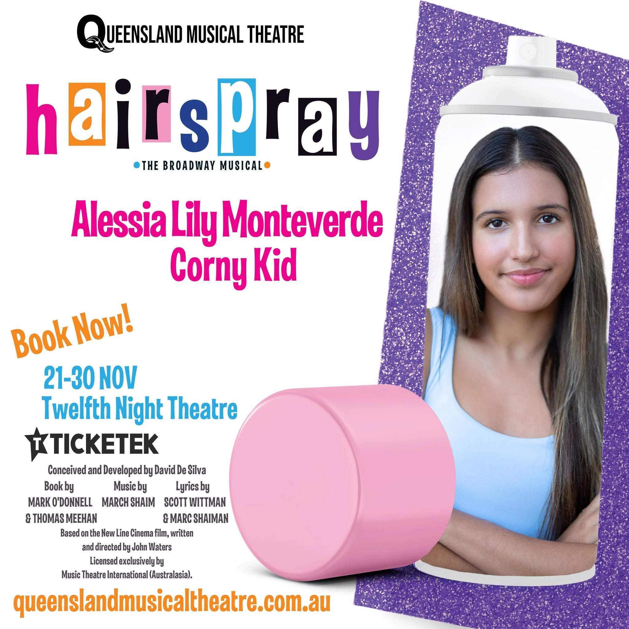 An energetic 14 year old triple-threat performer, Alessia trains in voice, dance, and drama with Queensland Theatre and the Young Conservatorium. A Gold Palm nominee and Top QLD Dancer 2024, she&rsquo;s an international award-winning artist, excited 