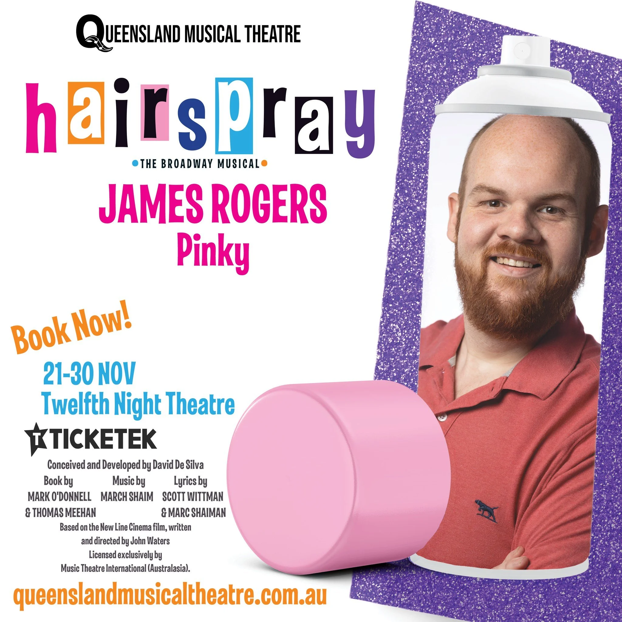 James is a self-proclaimed triple threat (or at least a double threat plus enthusiasm!) who&rsquo;s been performing on Brisbane stages since he was 17.  With favourite roles including the Tin Man, Cogsworth, and Billy Crocker, he&rsquo;s now loving t