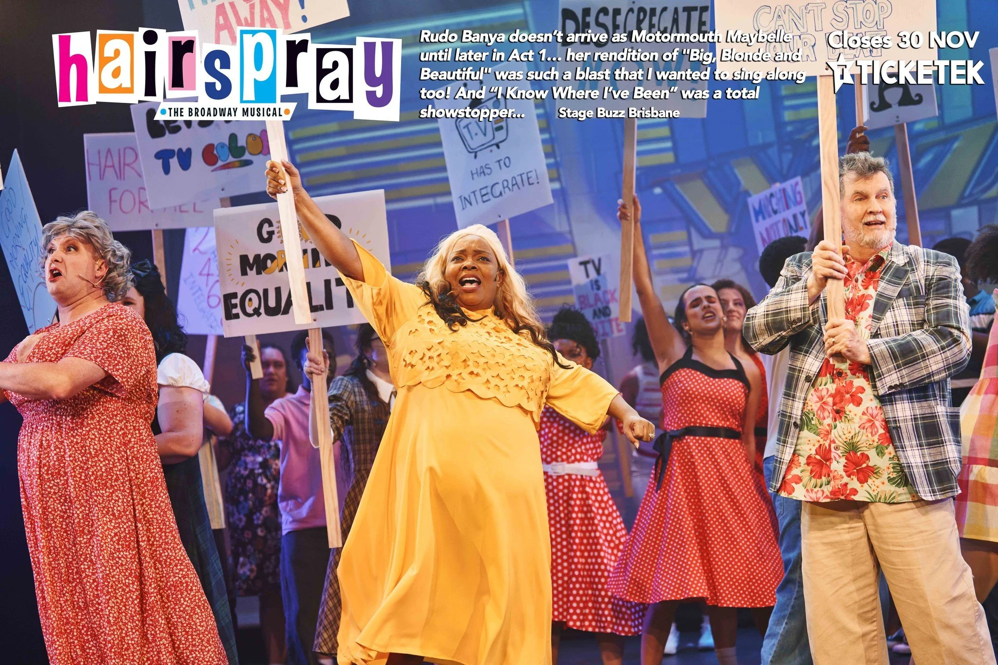 ✨ What the Critics Said ✨
Rudo Banya doesn&rsquo;t arrive as Motormouth Maybelle until later in Act 1&hellip; her rendition of &quot;Big, Blonde and Beautiful&quot; was such a blast that I wanted to sing along too! And &ldquo;I Know Where I&rsquo;ve 