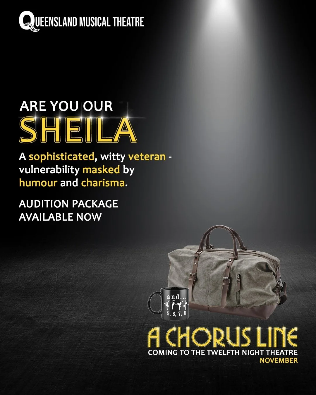 ARE YOU OUR SHEILA?

Witty. Sophisticated. Fearlessly authentic.

Sheila is the seasoned performer whose sharp humour masks a deeply vulnerable heart. Intelligent, confident and captivating, she commands attention with effortless presence while revea