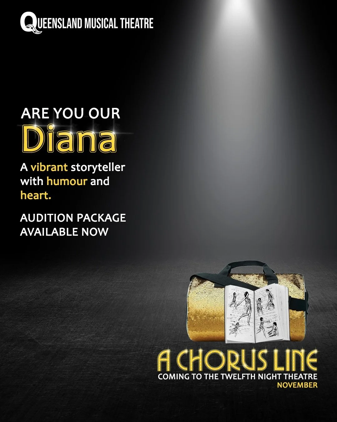 ARE YOU OUR DIANA?

Vibrant. Fearless. Unforgettable.

Diana is a magnetic performer whose humour, warmth and honesty light up the stage. A gifted singer, dancer and storyteller, she brings heart, resilience and infectious energy to every moment.

Do