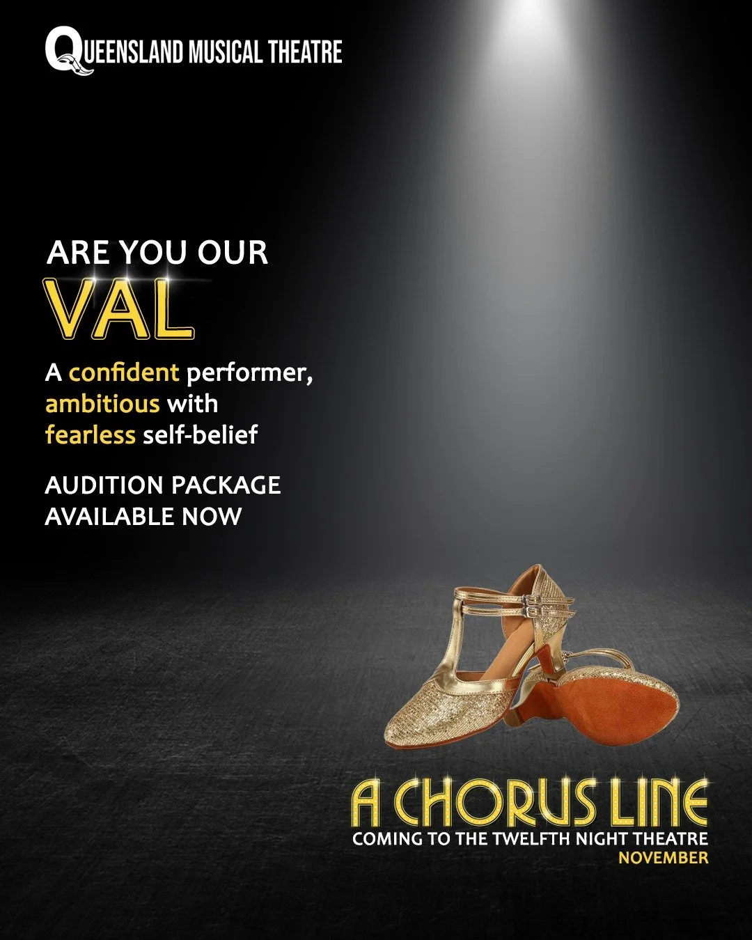ARE YOU OUR VAL?

Confident. Fearless. Unapologetic.

Val knows exactly who she is and isn't afraid to own it. Bold, witty and irresistibly charismatic, she commands the stage with powerhouse vocals, dazzling dance and razor-sharp comic timing.

Do y