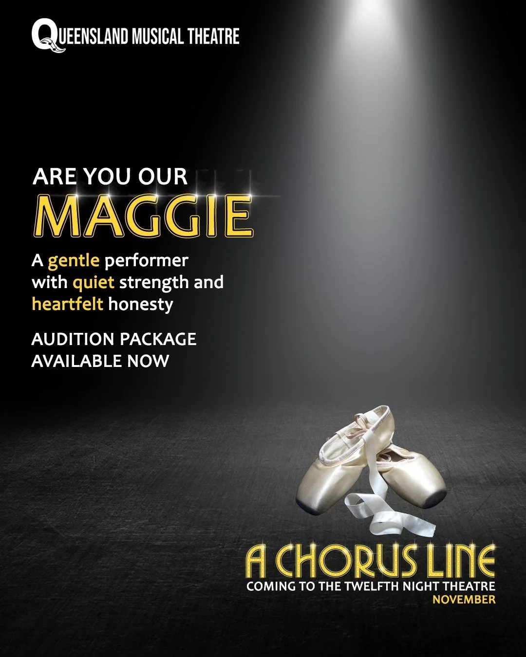 ARE YOU OUR MAGGIE?

Gentle. Genuine. Hopeful.

Maggie is a thoughtful performer whose quiet strength and heartfelt honesty shine through. Beneath her self-doubt lies remarkable resilience, warmth and a deep love of performing.

Do you have the emoti