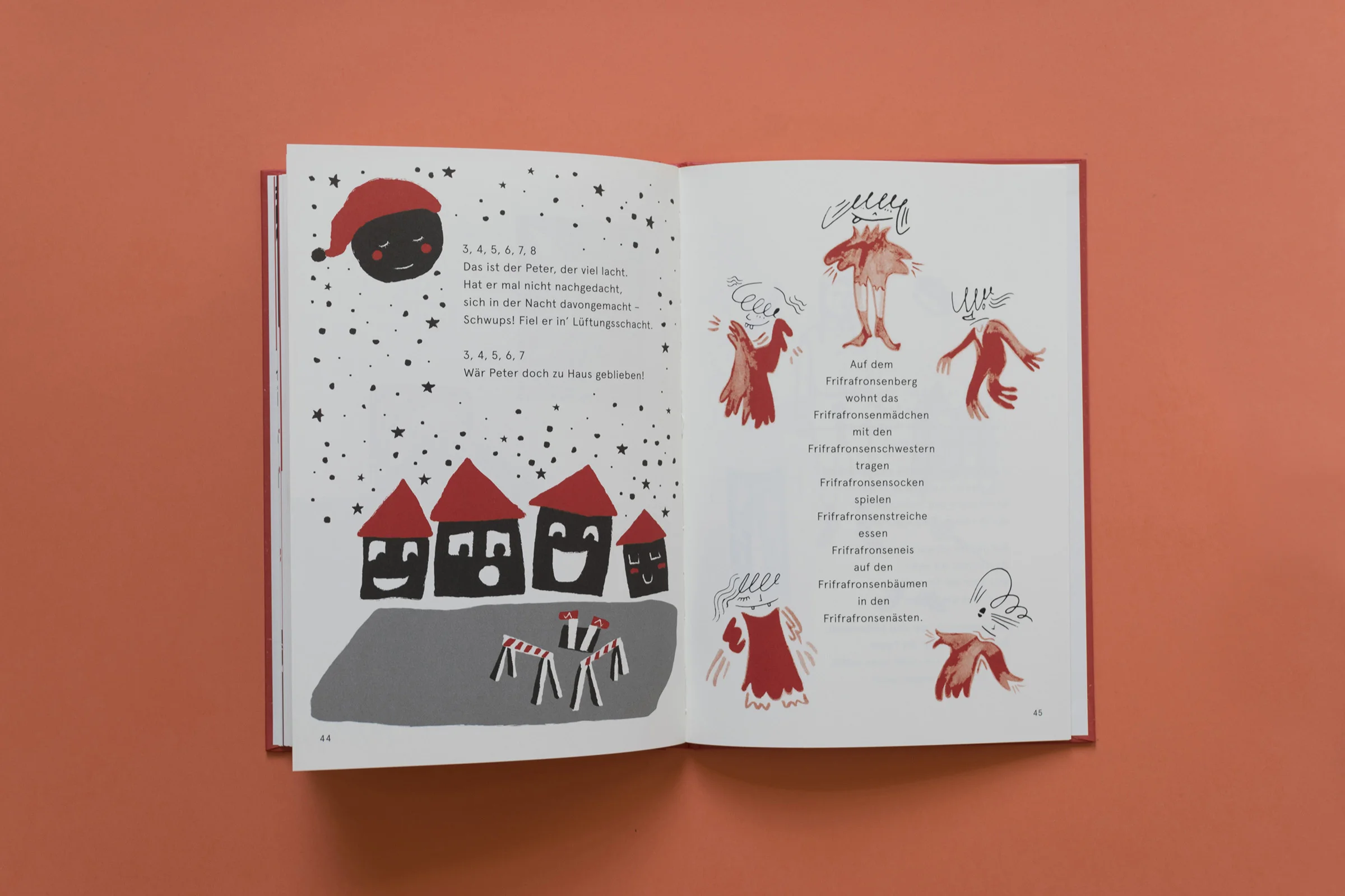I also did one illustration. You can see it on the left page on this picture.