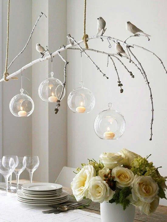 Hanging Glass Spheres I $3.00 I assorted sizes