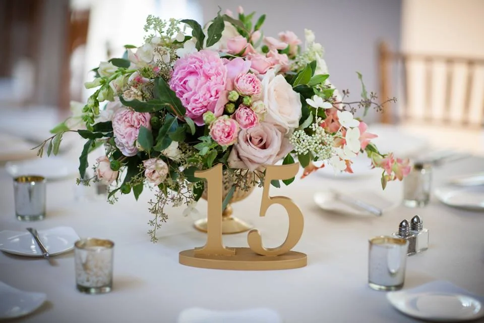 Gold Table Numbers I $3.00 each I One to twenty