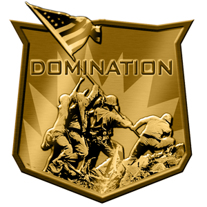 DOMINATION Domination is a classic battle for superiority is ideal for teams and risky players. The Dominators (Capture points) are placed around the field and both teams must fight to claim them. A player must get to the Dominator and shoot down the center of the Tube (Dominator) to claim it for their team. While the Dominator is claimed by one side or another, it glows their team colour and secures point. The Team with the highest total of points at the end of the game wins. RULES: -There are 3 Dominators Tube -Stand over the Tube and shoot the centre of the Tube/Stand under the Tube and shoot the centre of the Tube once claimed: -Tubes will glow the colour of the team that claims it: -Alpha Team (Black Team) glows Blue -Bravo Team (Green Team) glows Green -While Captured by a Team the gain points -Team with the most points at the end of the game wins Team: Alpha Health: 100 Lives: Unlimited Team Alpha Health: 100 Lives: Unlimited