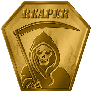 REAPER This modified version of Team Deathmatch puts 2 teams against each other, each team with a limited amount of respawns and players having 100 health. When one team is completely eliminated, with no respawns remaining they have been defeated. Advanced players would do well to help out the newer players during the battle in order to preserve team respawns. Teams will start with a total of 4 respawns for each player (10 players = 40 respawns) Rules: -Similar to Team Deathmatch -100 Health pre person -Limited Respawns -Each team will have a pool of respawns equal to 4 times the number of player on the field -First team to ru out of respawns or has less respawns that the other team remaining looses Team: Alpha Health: 100 Lives: Depending on how many players Team: Bravo Health: 100 Lives: Depending on how many players